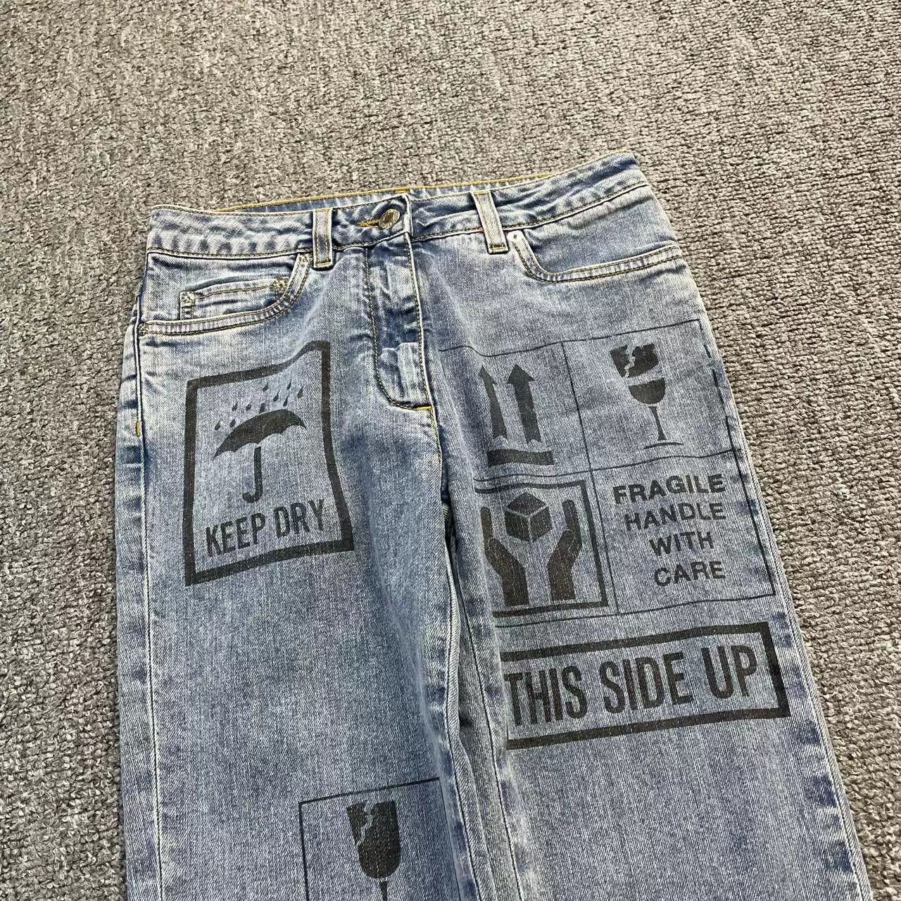 Moschino MOSCHINO Graffiti Jeans Size US 36 / EU 52 - 3 Thumbnail