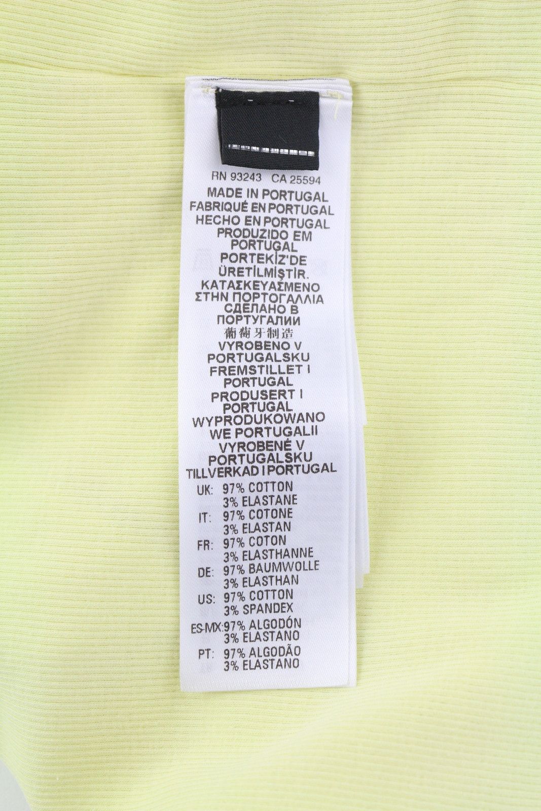 T-RIBBY-OPEN M Yellow Cardigan Buttoned T-Shirt 83943