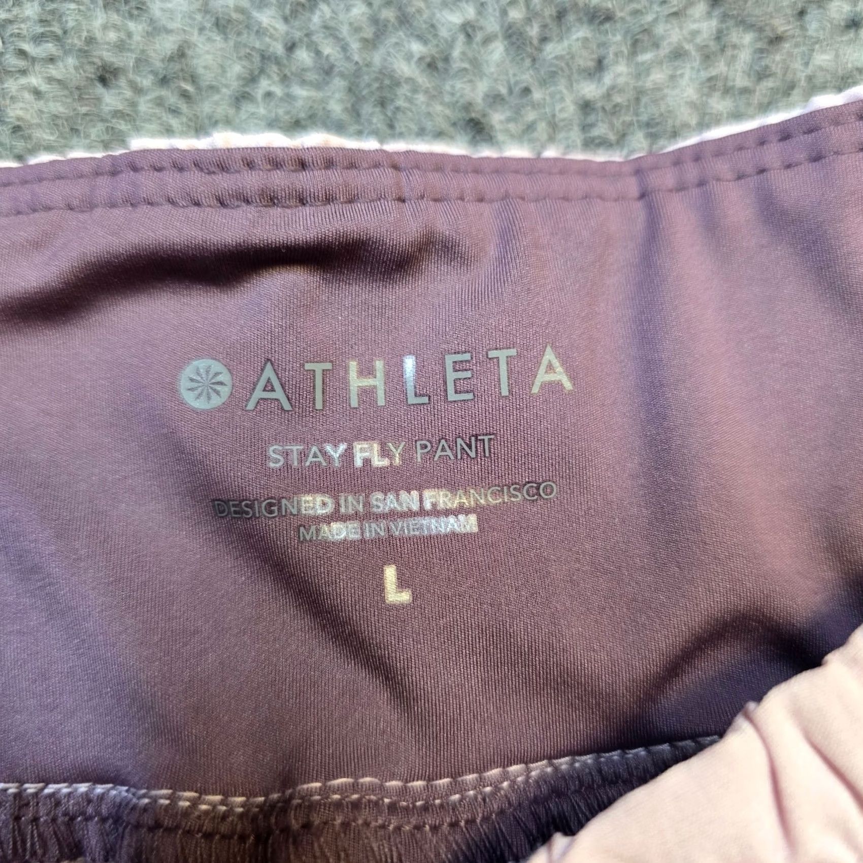 Athleta Athleta Pants Womens Large Purple Stay Fly Joggers Cargo Pull On Casual Size 36" / US 14 / IT 50 - 4 Thumbnail
