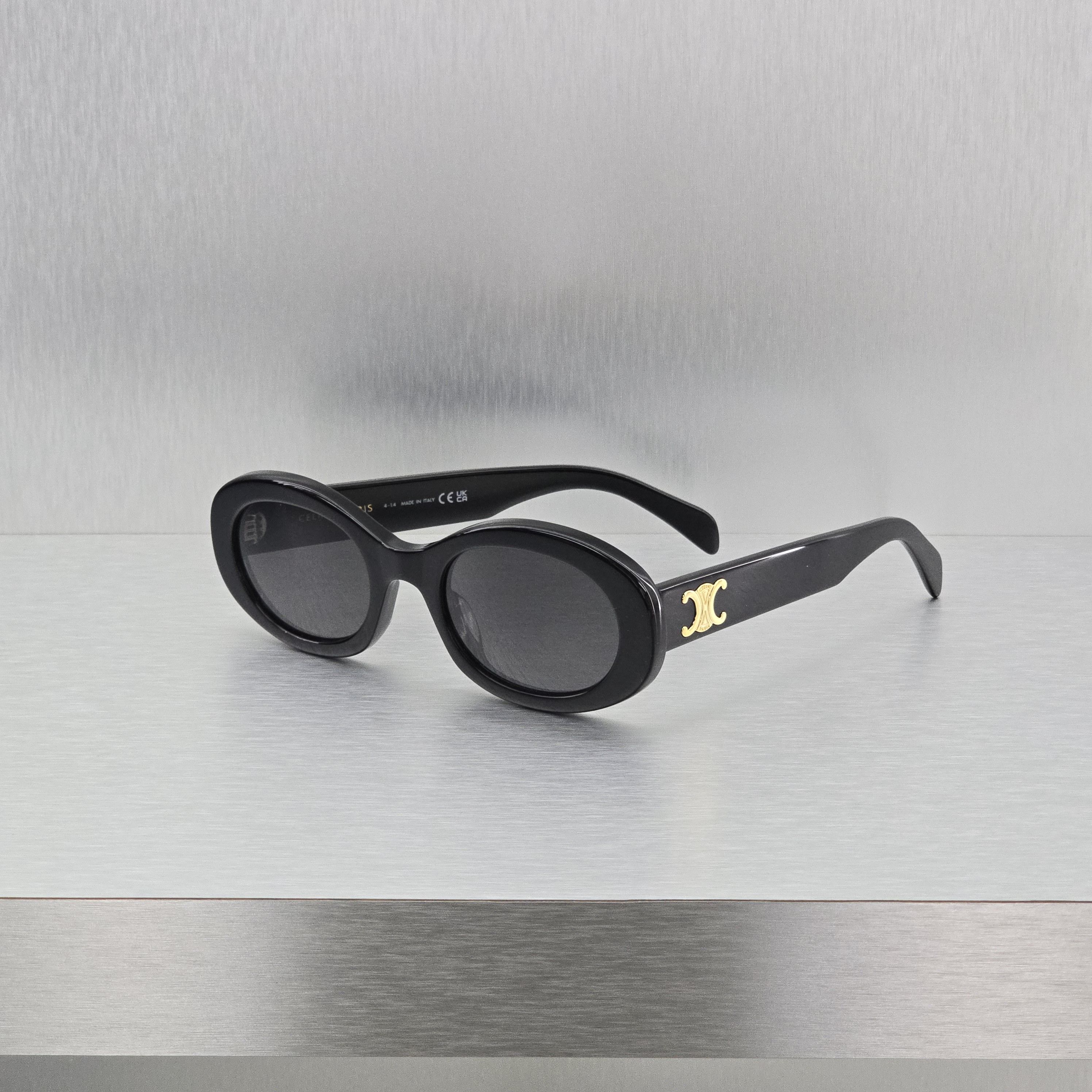 Celine CELINE Triomphe 01 Sunglasses In Acetate BLACK Size ONE SIZE - 6 Thumbnail