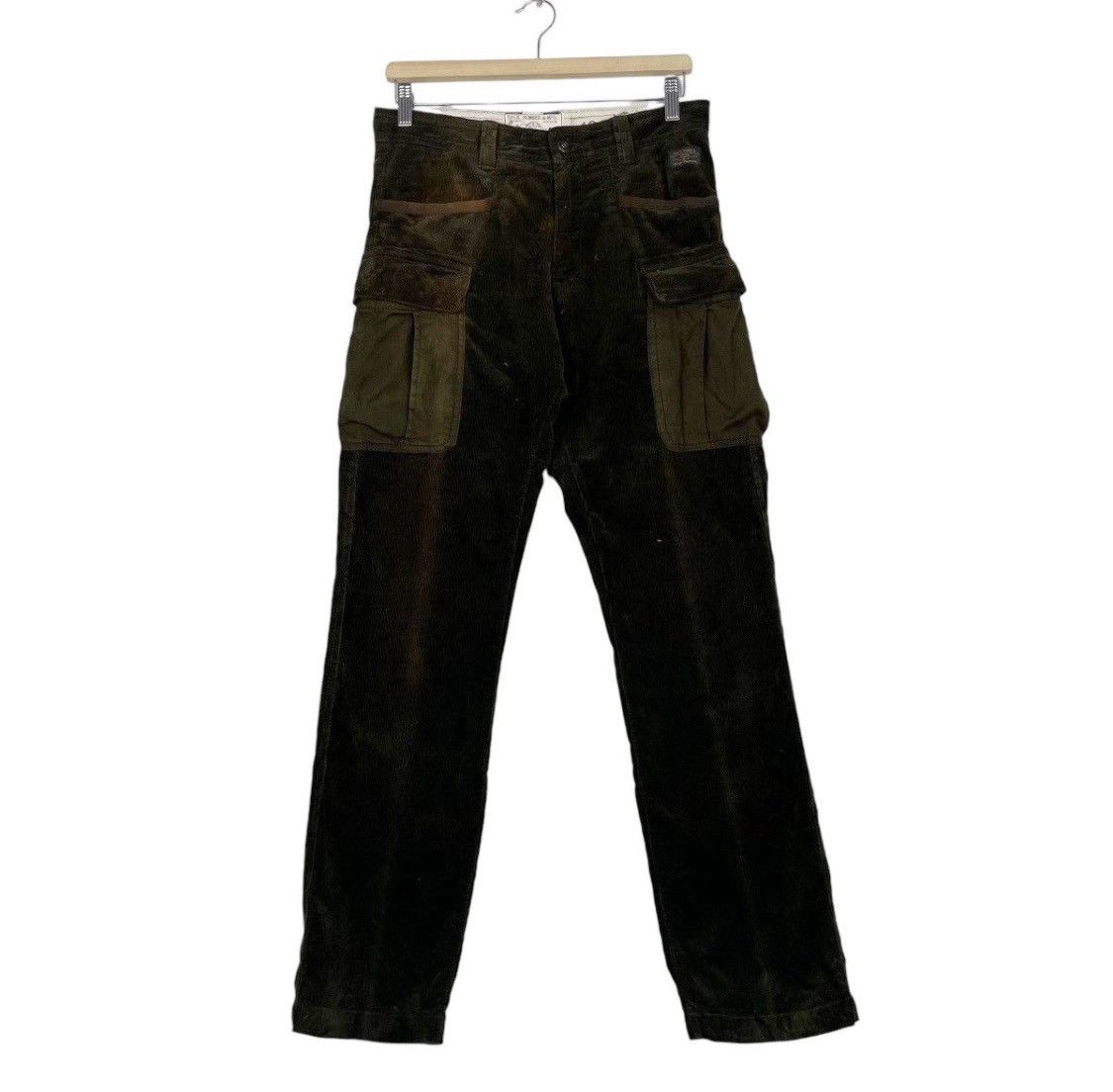 Beauty Beast × Hysteric Glamour × Japanese Brand 💥BACK NUMBER CORDUROY BONDAGE CARGO PANT Size US 30 / EU 46 - 1 Thumbnail