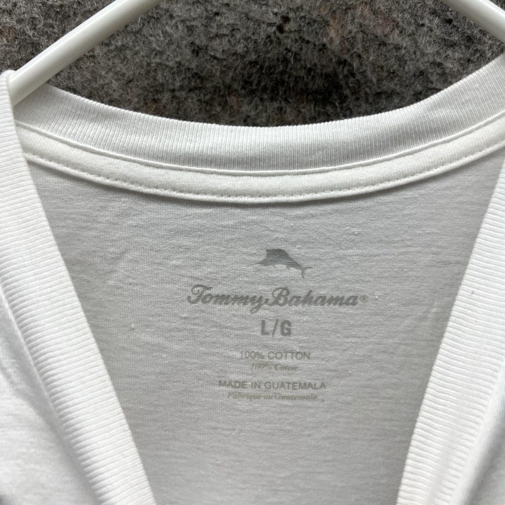 Tommy Bahama Tommy Bahama Shirt Men Large Adult White Casual Tee Crewneck Short Sleeve Logo T-Shirt All Seasons L Mens Size US L / EU 52-54 / 3 - 7 Thumbnail