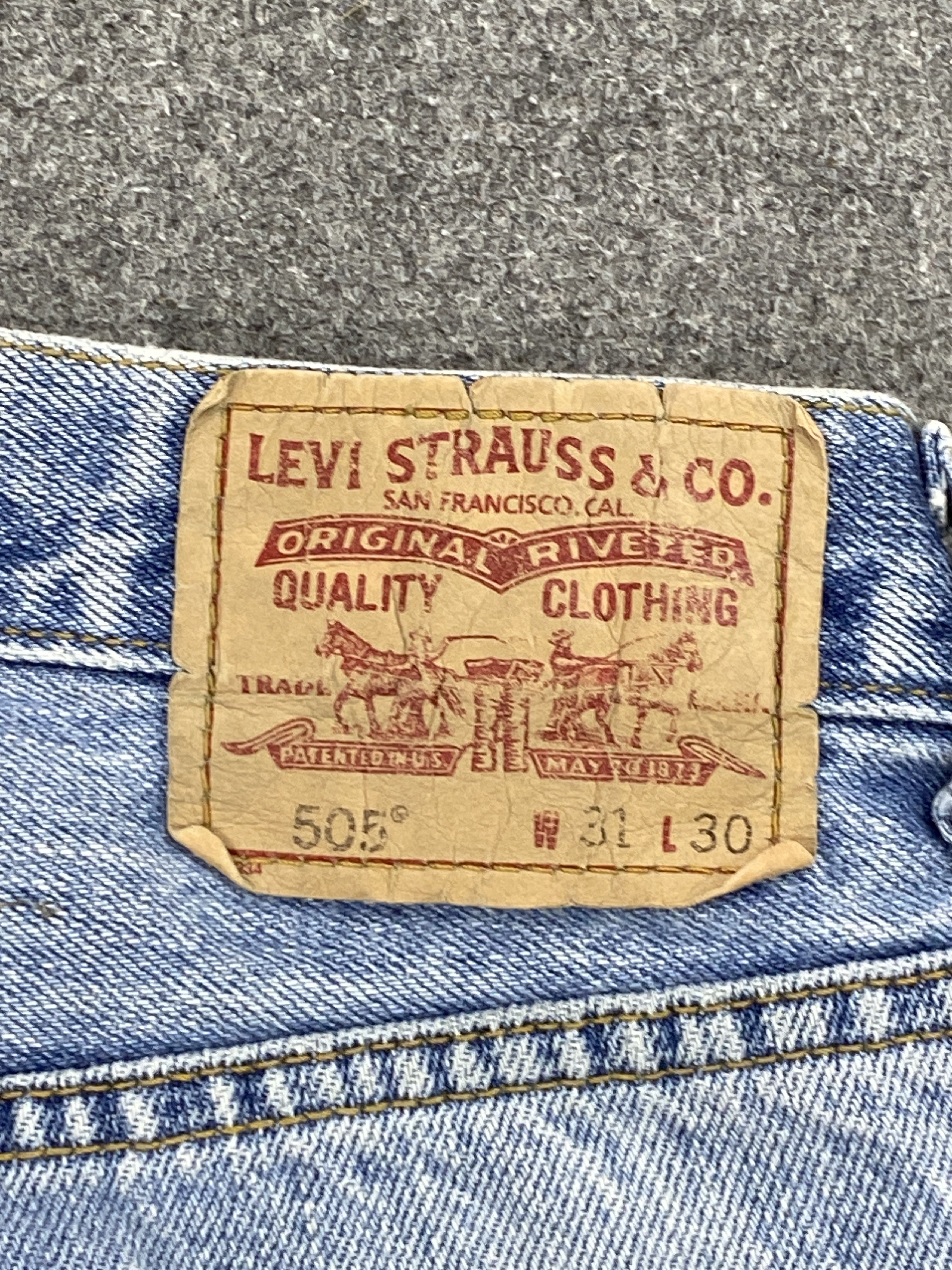 Levi's Vintage Levi's 505 Faded Blue Jeans DP2321 Size US 29 - 5 Thumbnail