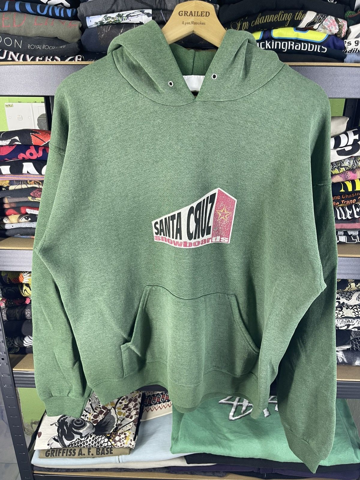 Santa Cruz Skateboards Vintage 90's Santa Cruz Snowboard Hoodie Size US M / EU 48-50 / 2 - 8 Thumbnail