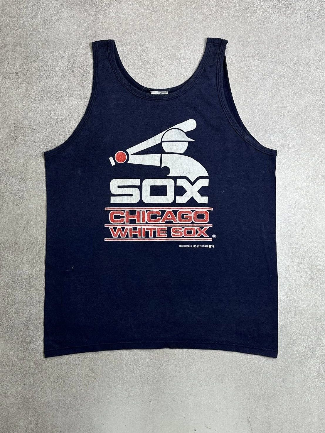 MLB 1988 MLB Red Sox Chicago Tank Top Sleeveless XL Size US XL / EU 56 / 4 - 1 Thumbnail
