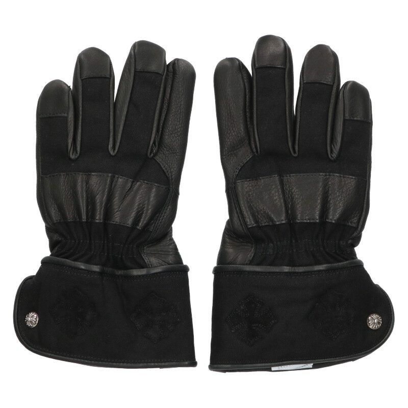 Chrome Hearts Chrome Hearts GLOBE Leather Gloves Cross Patch Size ONE SIZE - 1 Thumbnail