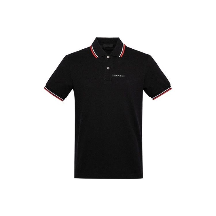 Prada Prada Logo Polo Shirt Size L Size US L / EU 52-54 / 3 - 1 Thumbnail