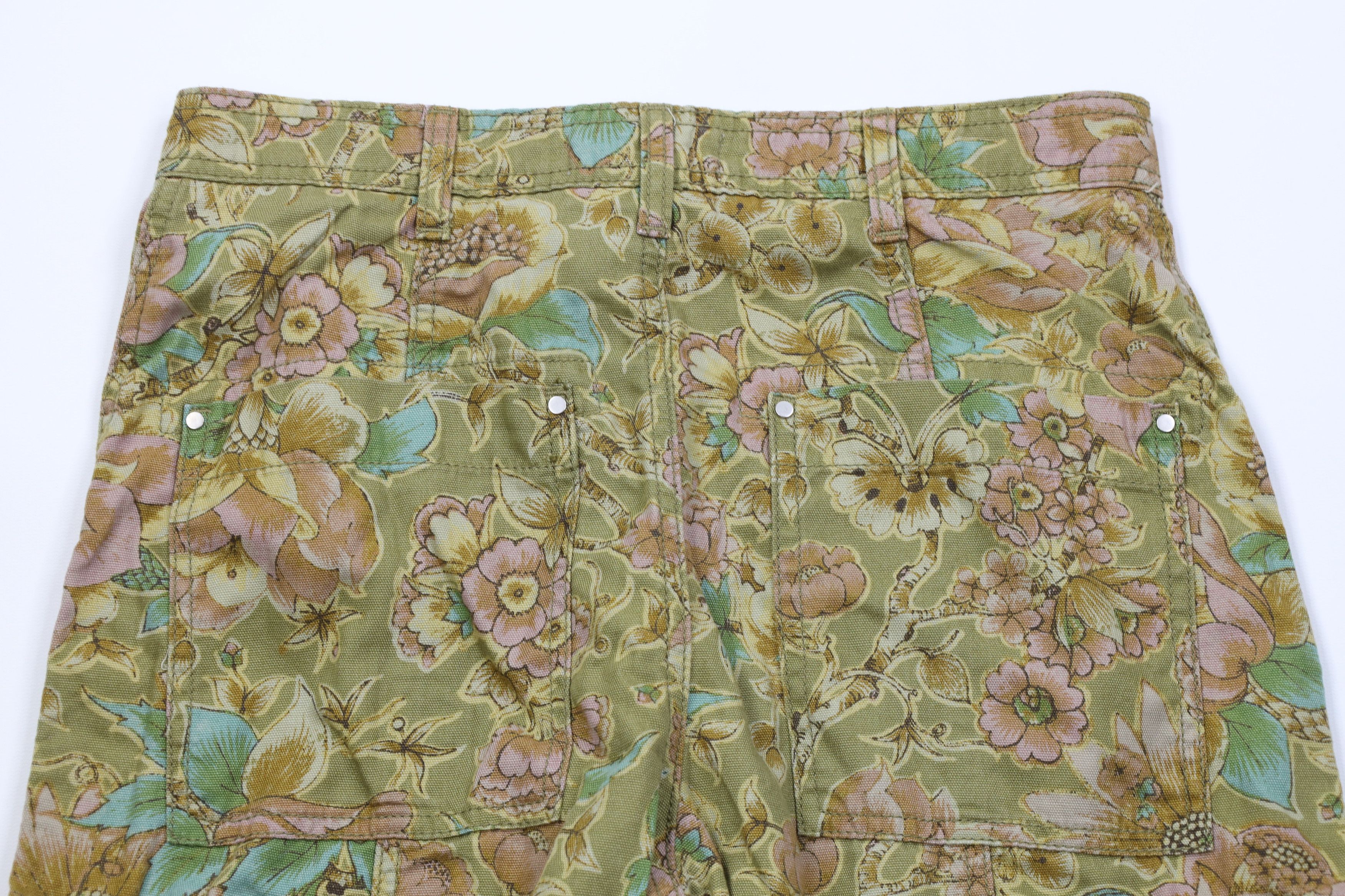 Anthropologie Anthropologie Pilcro Letterpress Flower Capris Cargo Pants Size 27" / US 4 / IT 40 - 11 Thumbnail