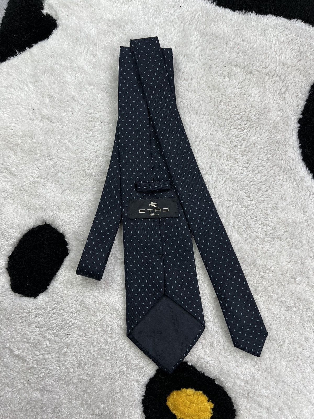 Etro Vintage Etro Italy Silk Geometric Blue Luxury Tie Size ONE SIZE - 5 Thumbnail