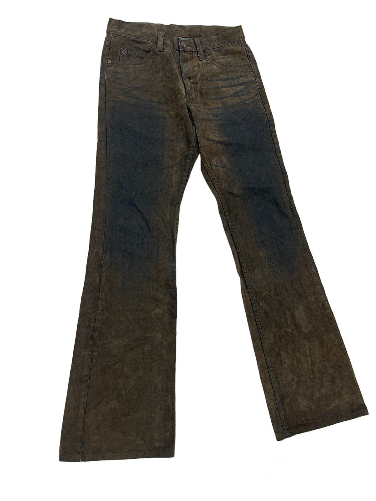 If Six Was Nine 🔥Vintage Flare Jeans Mole Skin Rusty Jeans Size US 30 / EU 46 - 1 Thumbnail