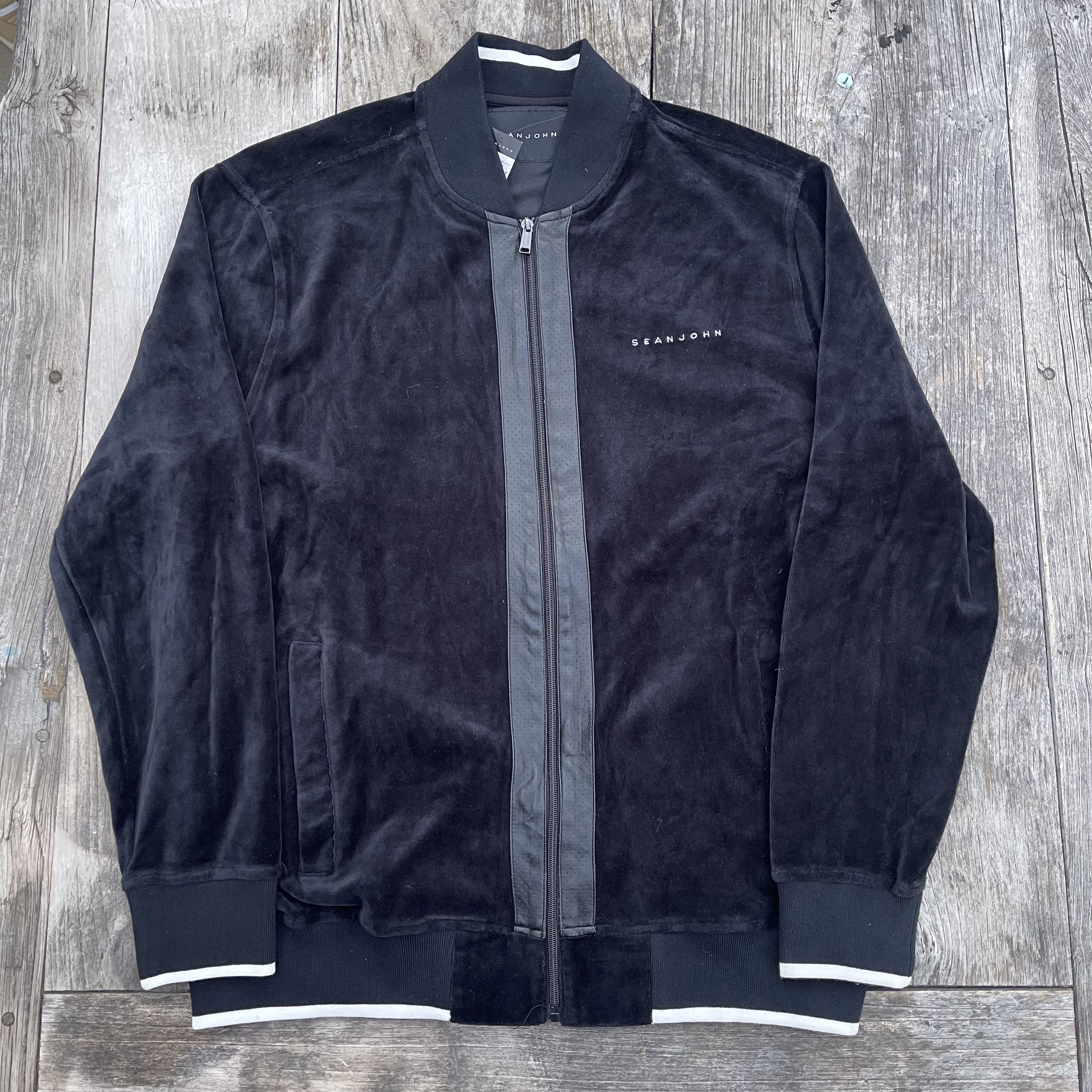 Sean John Sean John Velour Track Sweater Size US XL / EU 56 / 4 - 1 Thumbnail