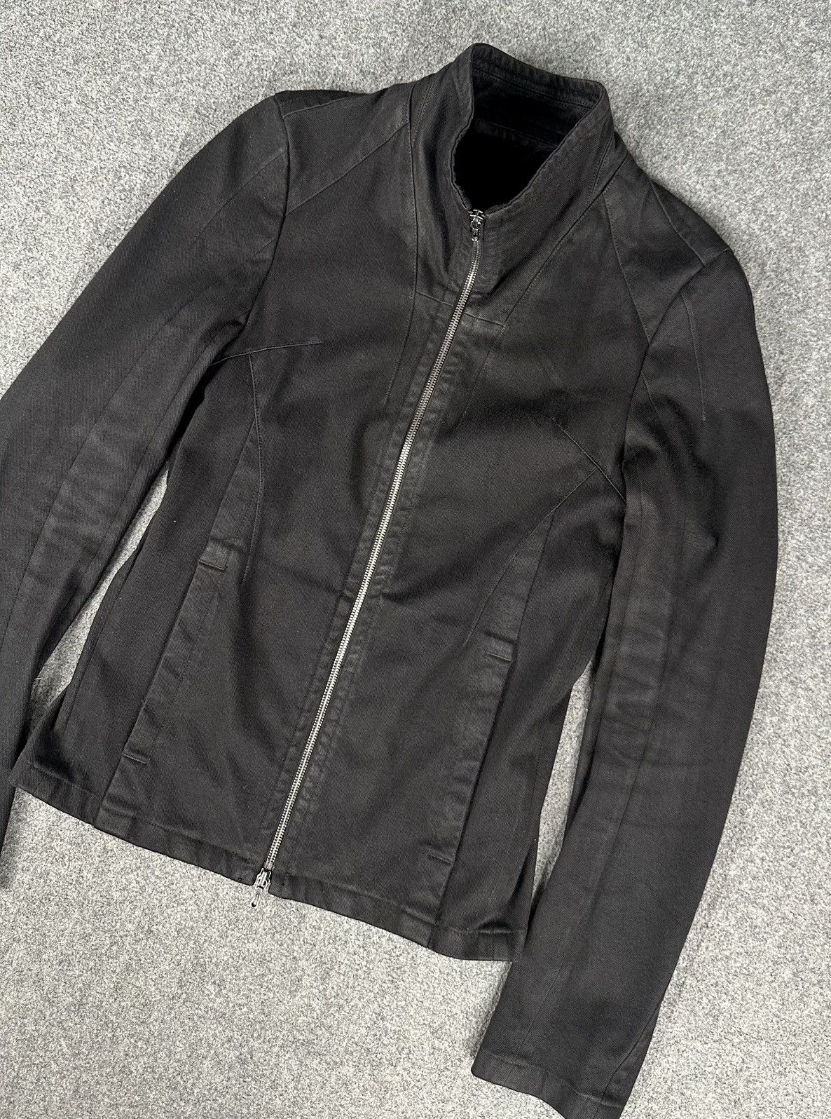 Julius Julius - SS12 “Edge” Waxed Funnel Neck Banana Sleeve Jacket Size US M / EU 48-50 / 2 - 4 Thumbnail