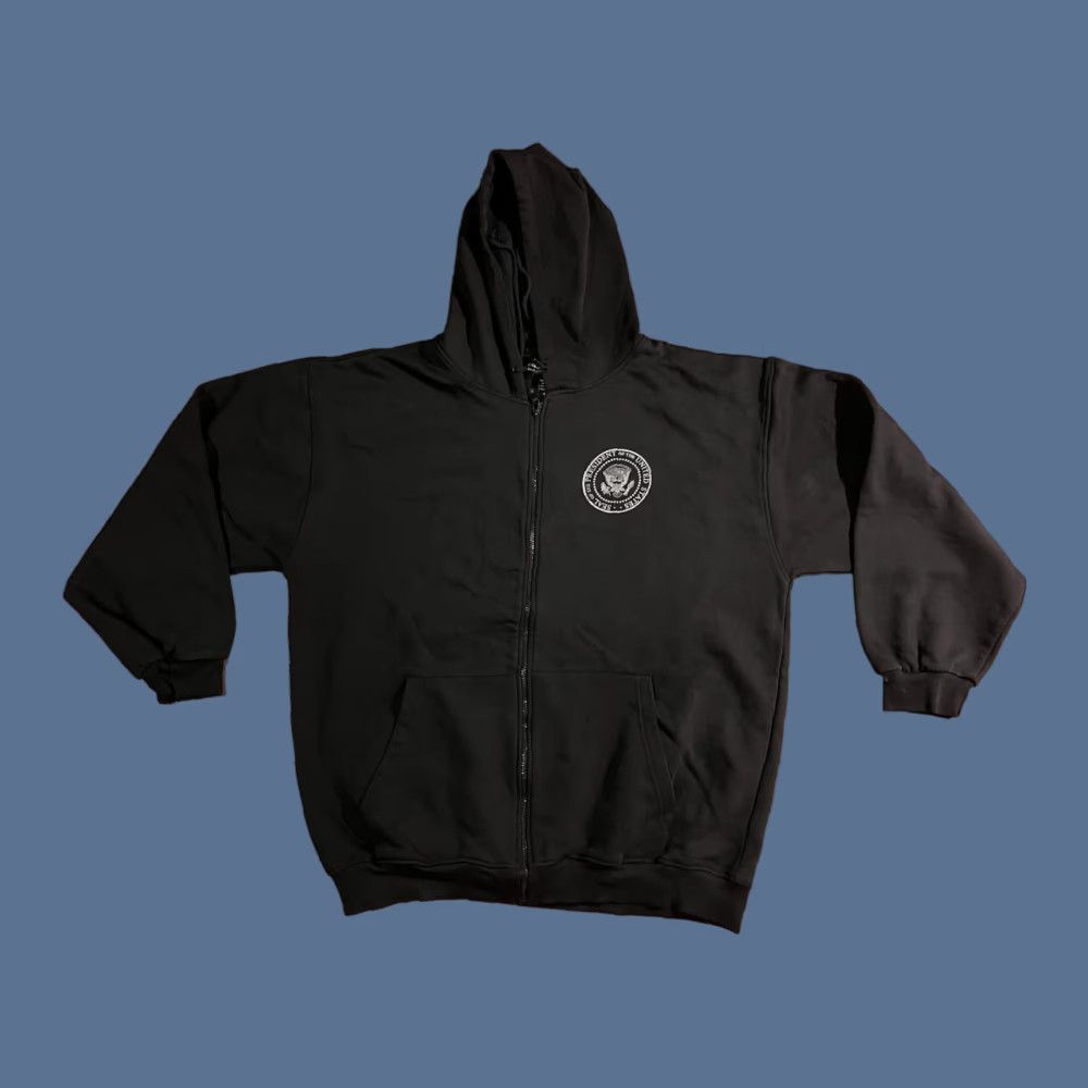 Vintage VINTAGE Barack Obama Hoodie The New Champ Men’s 4XL Black Logo Full Zip Pockets USA Retro Tree Size US XXL / EU 58 / 5 - 1 Thumbnail