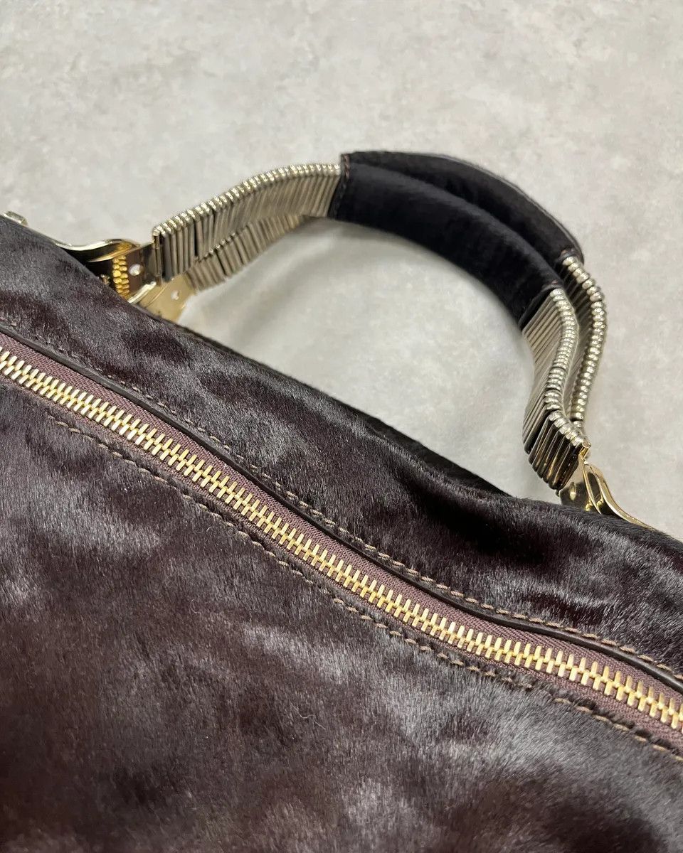 Vintage Cesare Paciotti Brown Pony Hair Handle Bag Size ONE SIZE - 4 Thumbnail