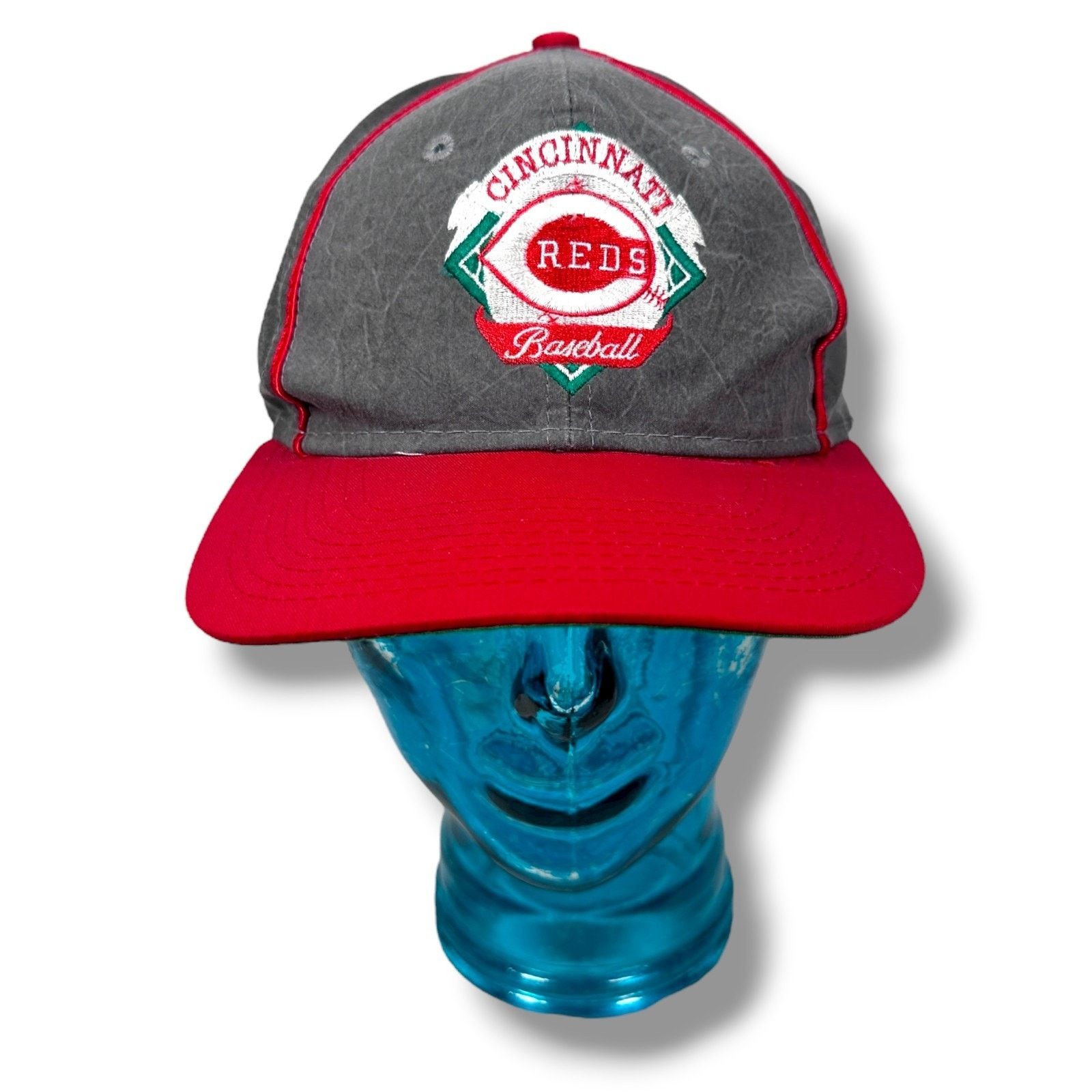 The Game Vintage The Game Cincinnati Reds Snapback Hat OS Gray 90s Size ONE SIZE - 1 Thumbnail