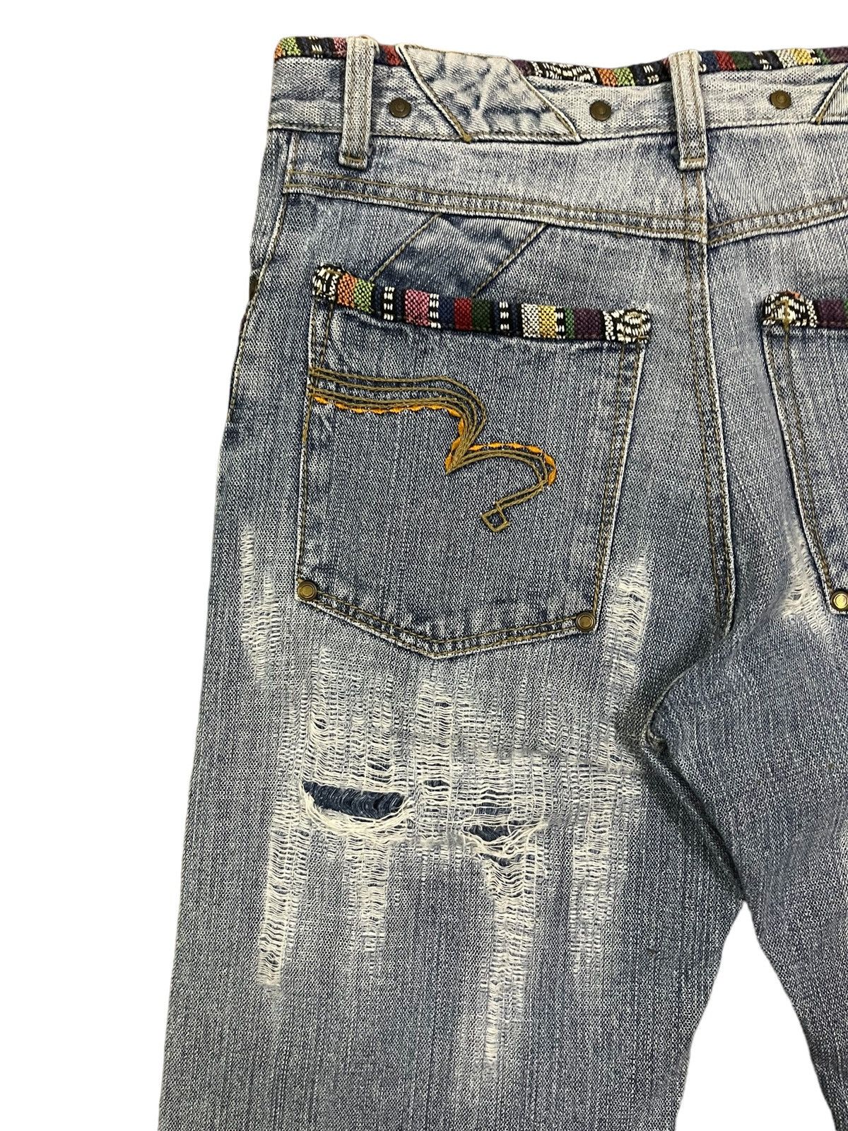 Other Crazy Y2K Japanese Brand Ripped Distressed Short Jeans Size US 32 / EU 48 - 6 Thumbnail