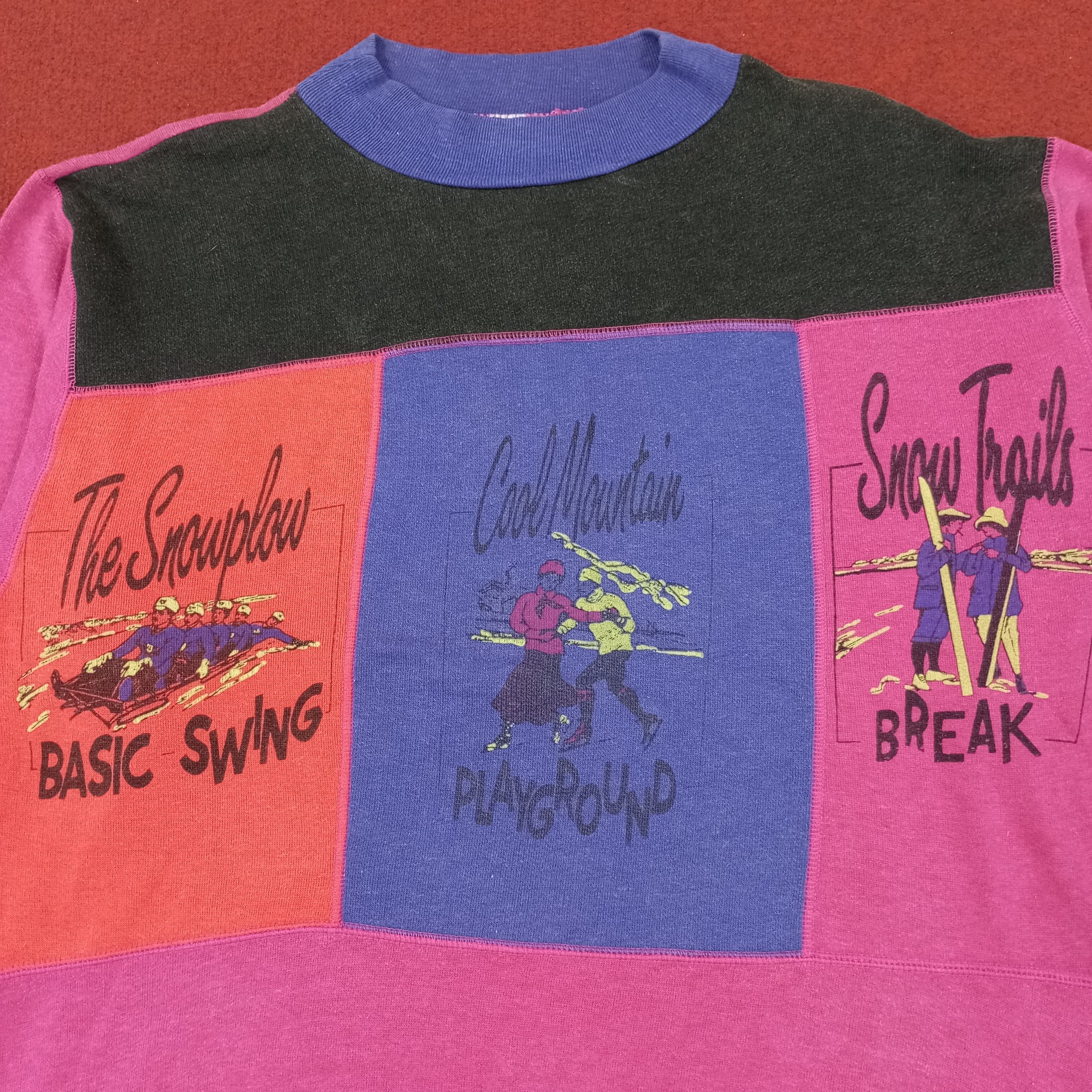 Vintage The Snowplow Art Design Vintage Sweatshirt Size US L / EU 52-54 / 3 - 2 Thumbnail