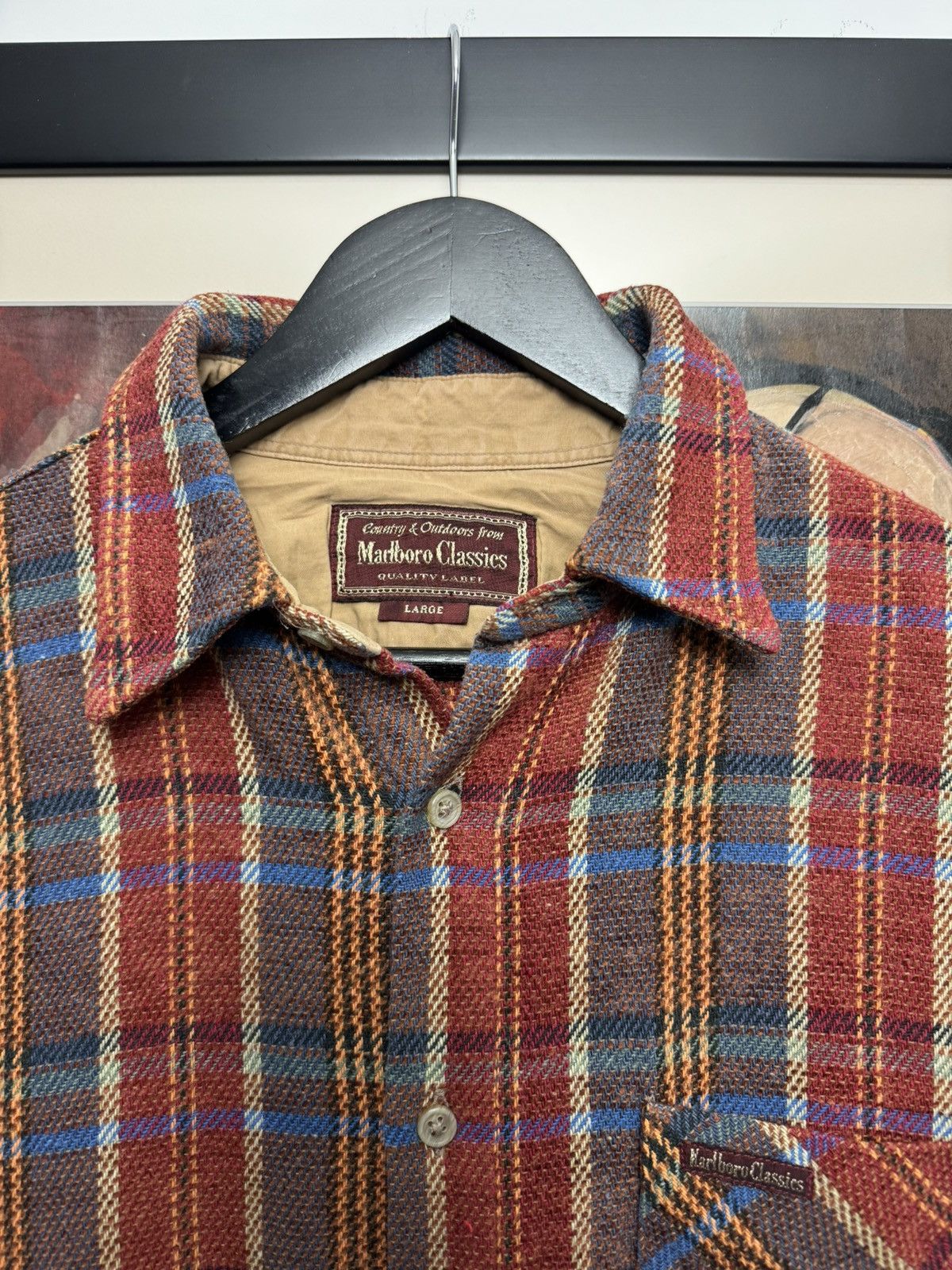 Marlboro Classics 90s Marlboro Classics Flannel Shirt Vintage Button Up Plaid Size US L / EU 52-54 / 3 - 4 Thumbnail