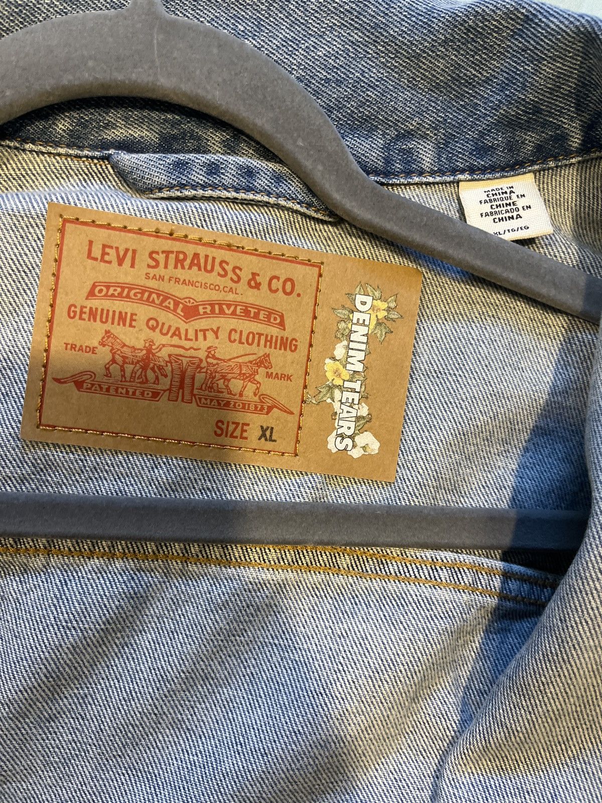 DENIM TEARS × Levi's Denim tears levis Type-2 All Over Wreath Light Wash Size US XL / EU 56 / 4 - 6 Thumbnail