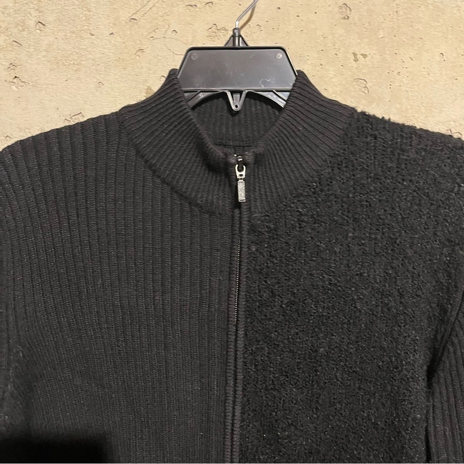 Chicos Chicos Design Sz 3 Black Zip Up Cardigan Size XS / US 0-2 / IT 36-38 - 4 Thumbnail