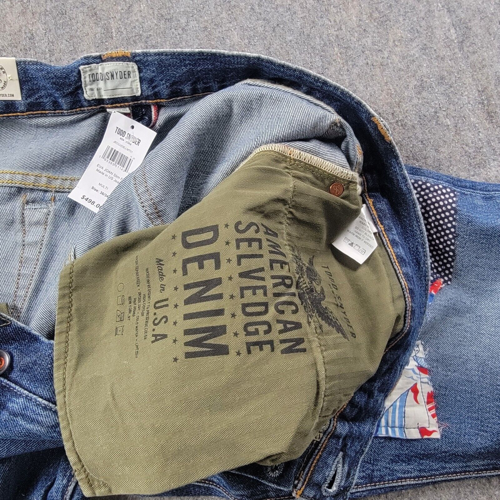 Todd Snyder Todd Snyder Slim Fit Upcycle Patched Selvedge Jeans Size US 36 / EU 52 - 5 Thumbnail