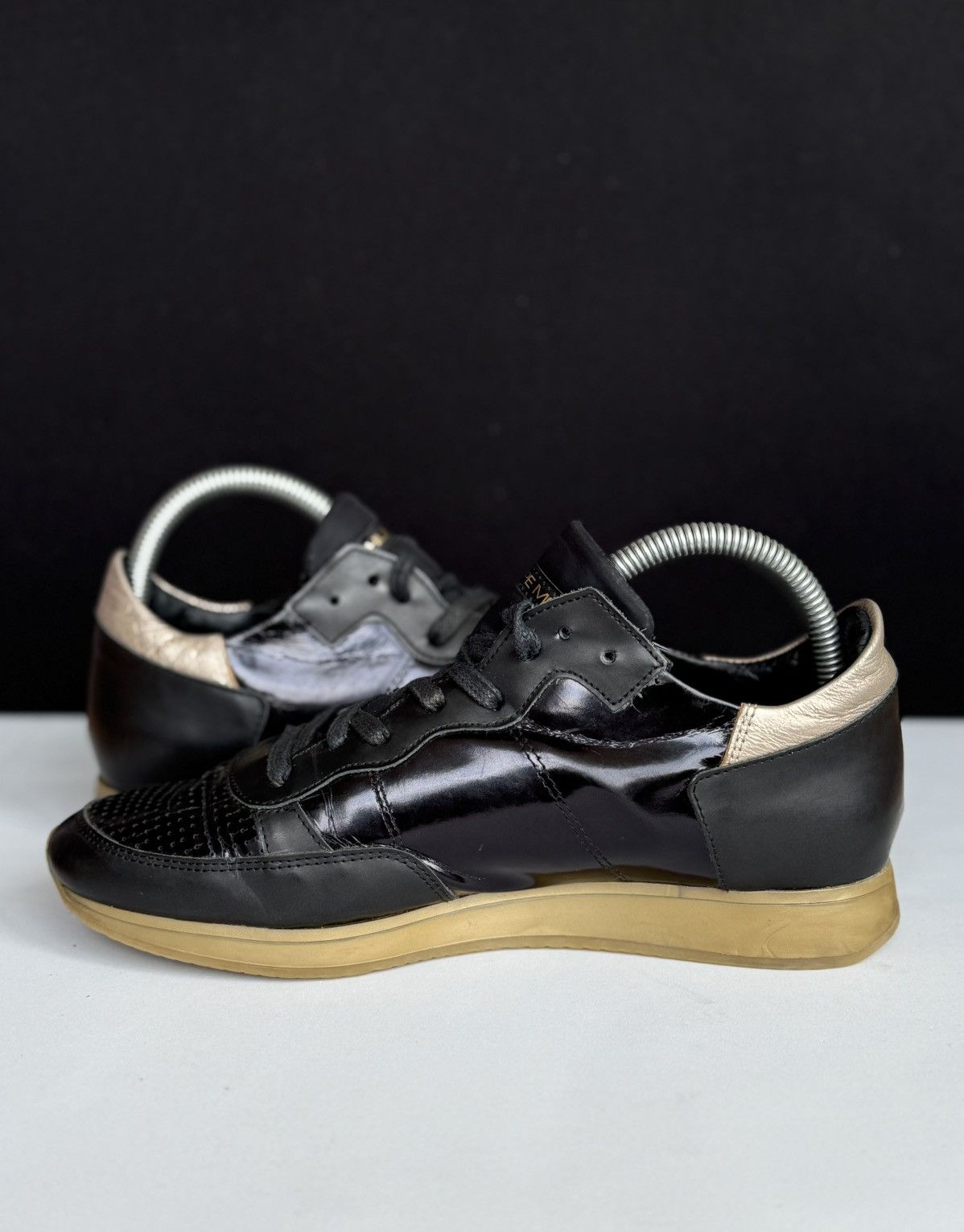 Puma Philippe Model Black Leather Sneakers size 39 Size US 9 / IT 39 - 6 Thumbnail