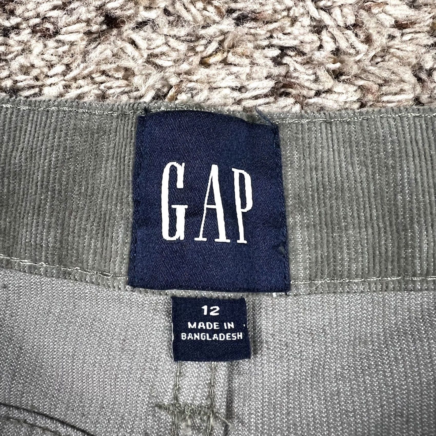 Gap Gap Shorts Women 12 Corduroy Midi Cut Off Cotton Stretch Mid Rise Dark Green Size 34" / US 12 / IT 48 - 6 Thumbnail