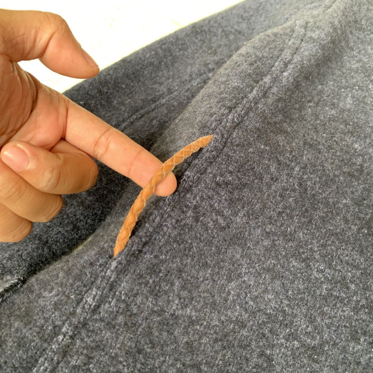 Kapital Japan Wool Coat + Parts Leather