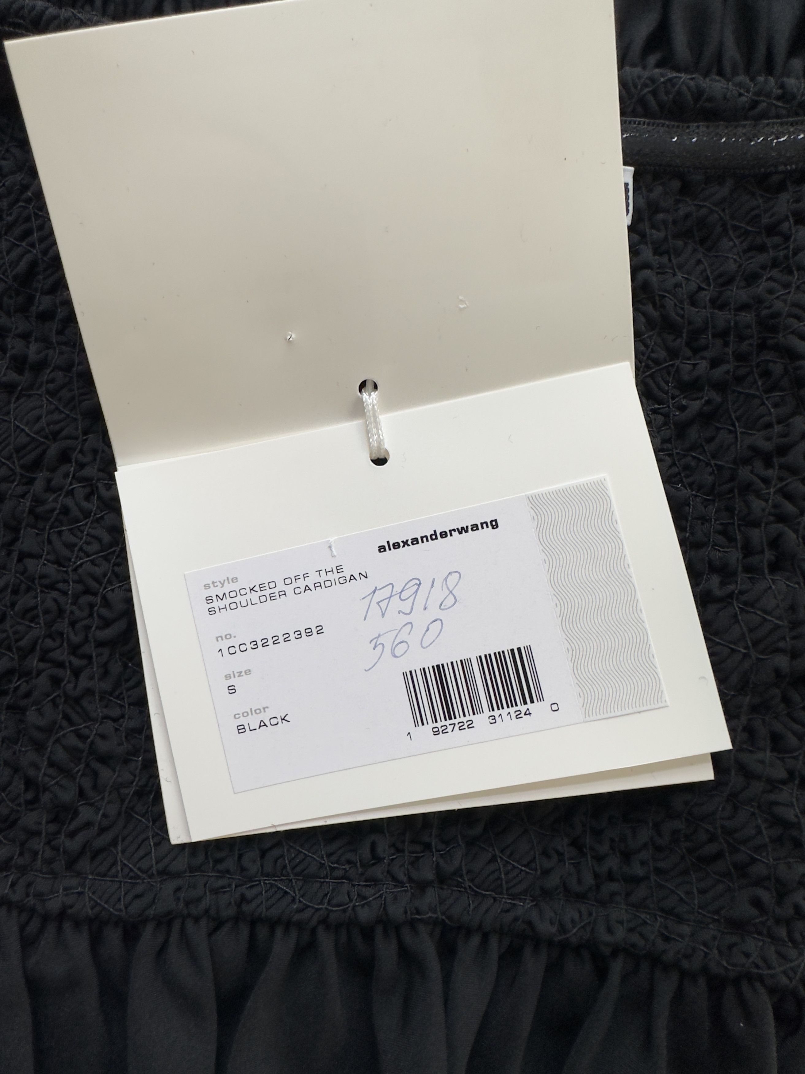 Alexander Wang Smocked off the shoulder cardigan - Alexander Wang Size S / US 4 / IT 40 - 6 Thumbnail