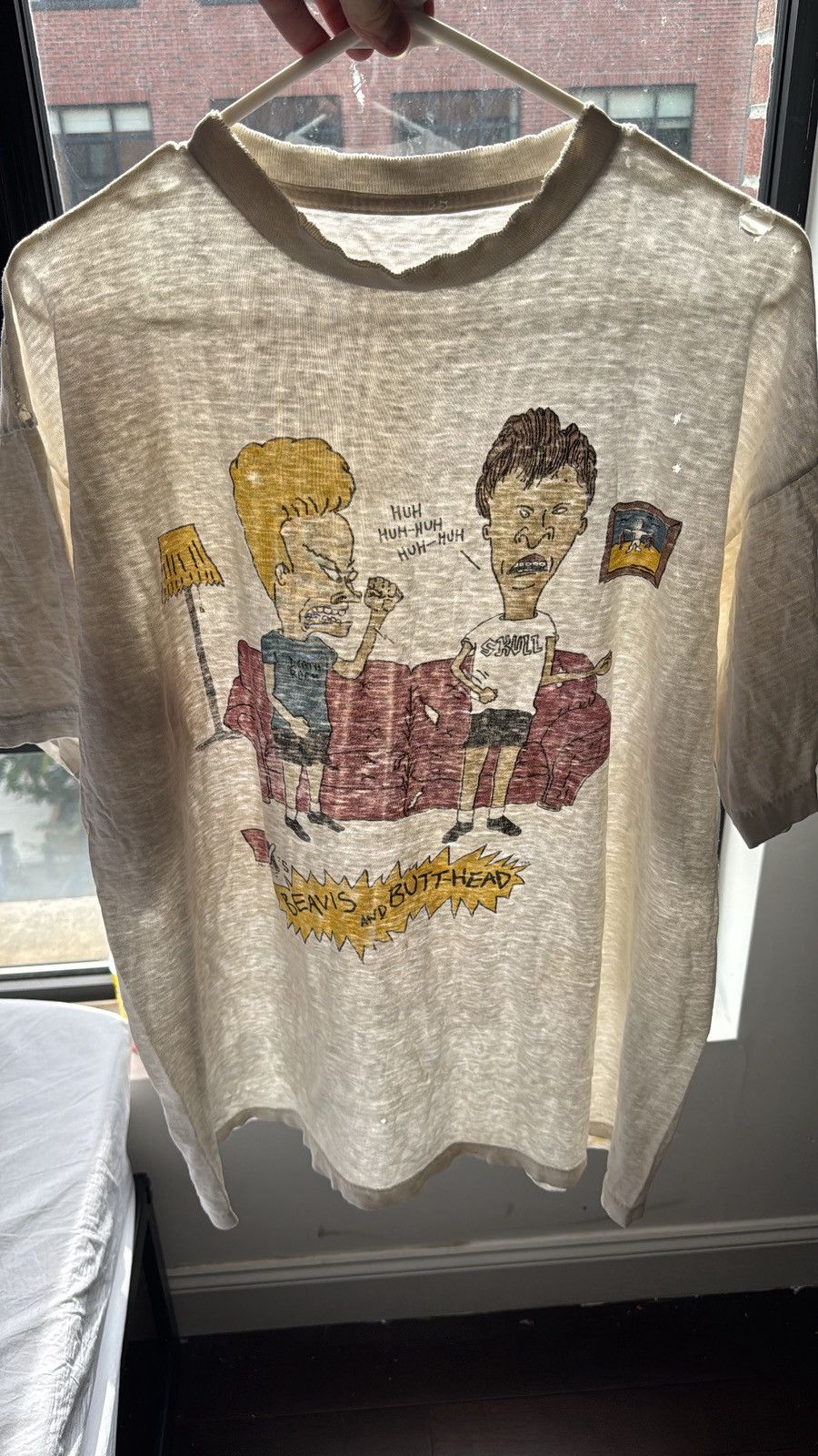 Vintage Thrashed Beavis and Butthead Shirt Size US XL / EU 56 / 4 - 6 Thumbnail