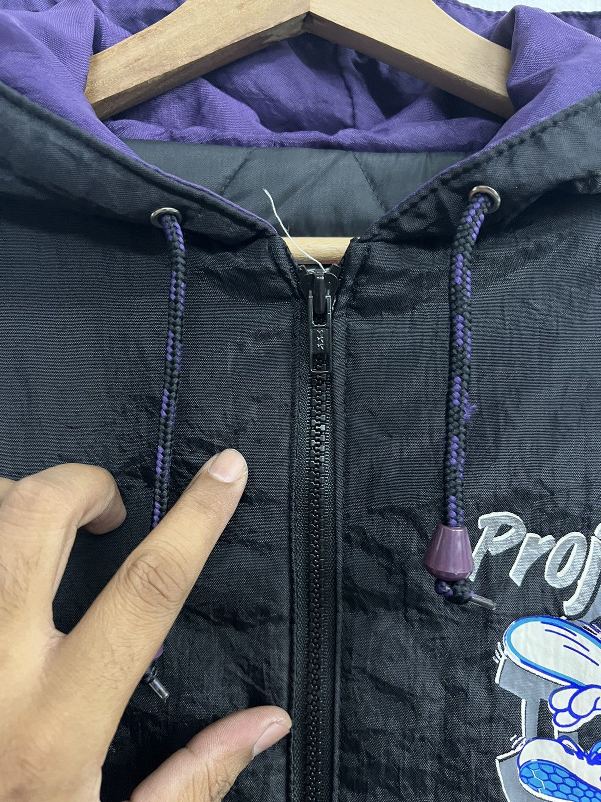 NBA × Vintage Vintage 90s NBA Charlotte Hornets Swingster Jacket Size US L / EU 52-54 / 3 - 7 Thumbnail