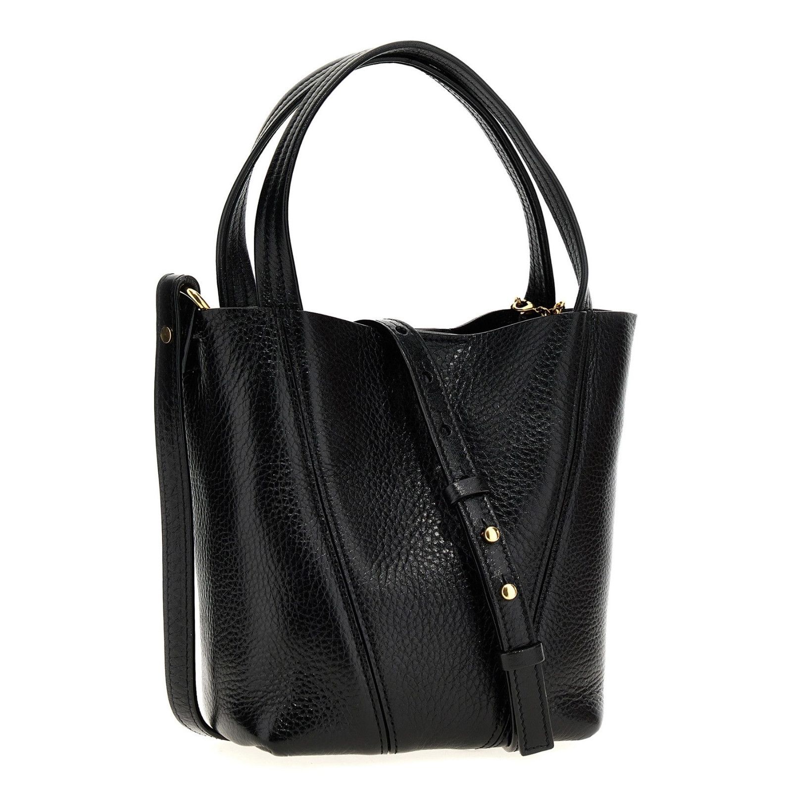 Chloe Chloe Small Spin Black Grained Leather Handbag New & Authent Size ONE SIZE - 2 Thumbnail