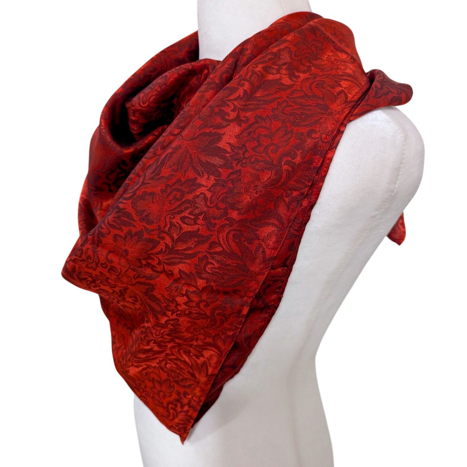 Other Cattle Kate Red Western Prairie Floral Silk Scarf Size ONE SIZE - 2 Thumbnail