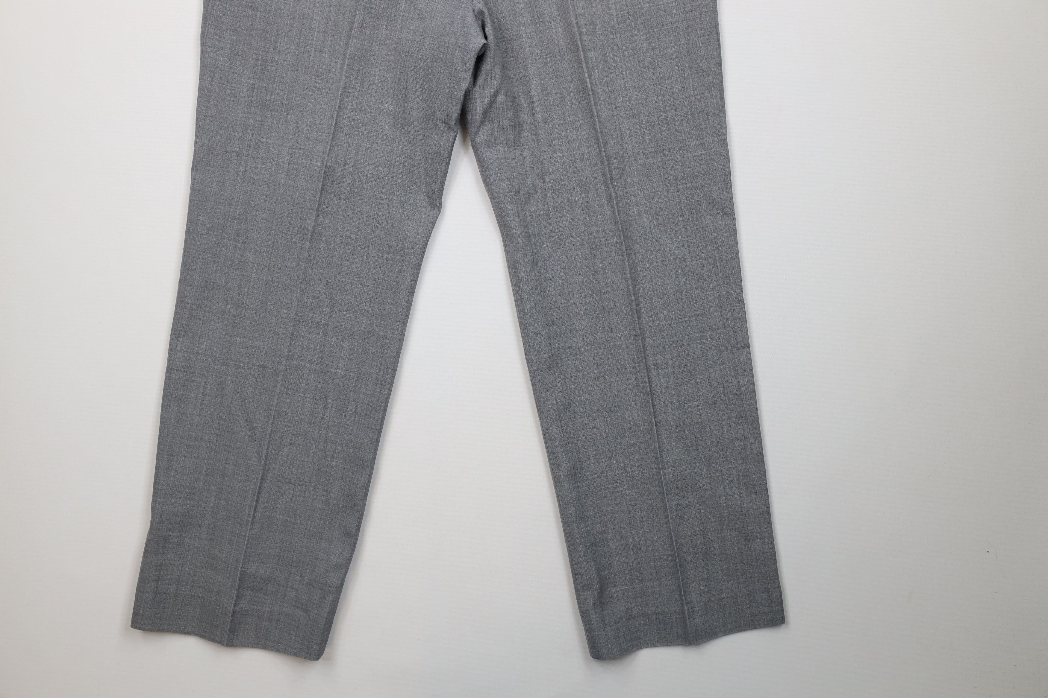 Vintage Vintage 90s Streetwear Chambray Knit Wide Leg Chino Pants Size US 36 / EU 52 - 12 Thumbnail