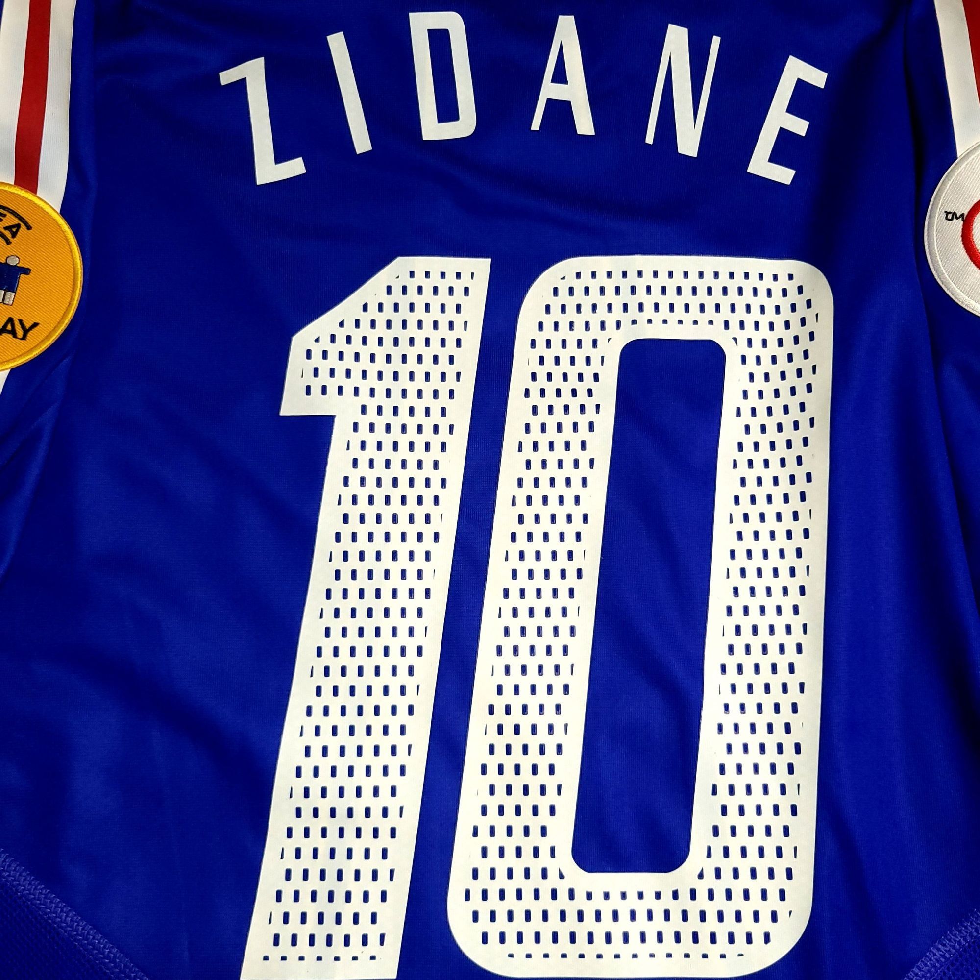 Adidas Zidane France 2004 EURO CUP PLAYER ISSUE Soccer Jersey L Size US L / EU 52-54 / 3 - 4 Thumbnail