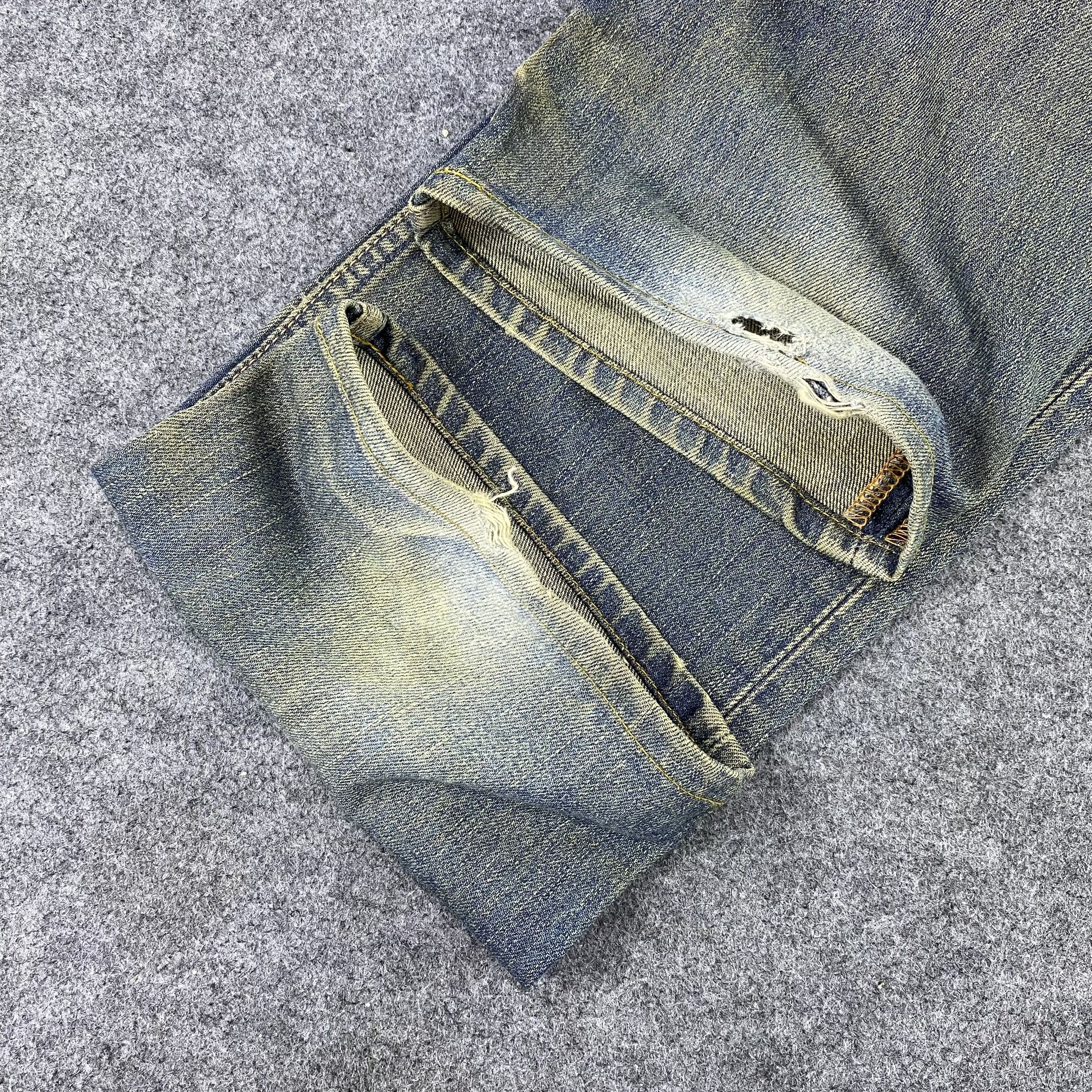 Jean × Levi's × Vintage Vintage Levi's 502 Distressed Rusty Wash Jeans-J1166 Size US 32 / EU 48 - 12 Thumbnail
