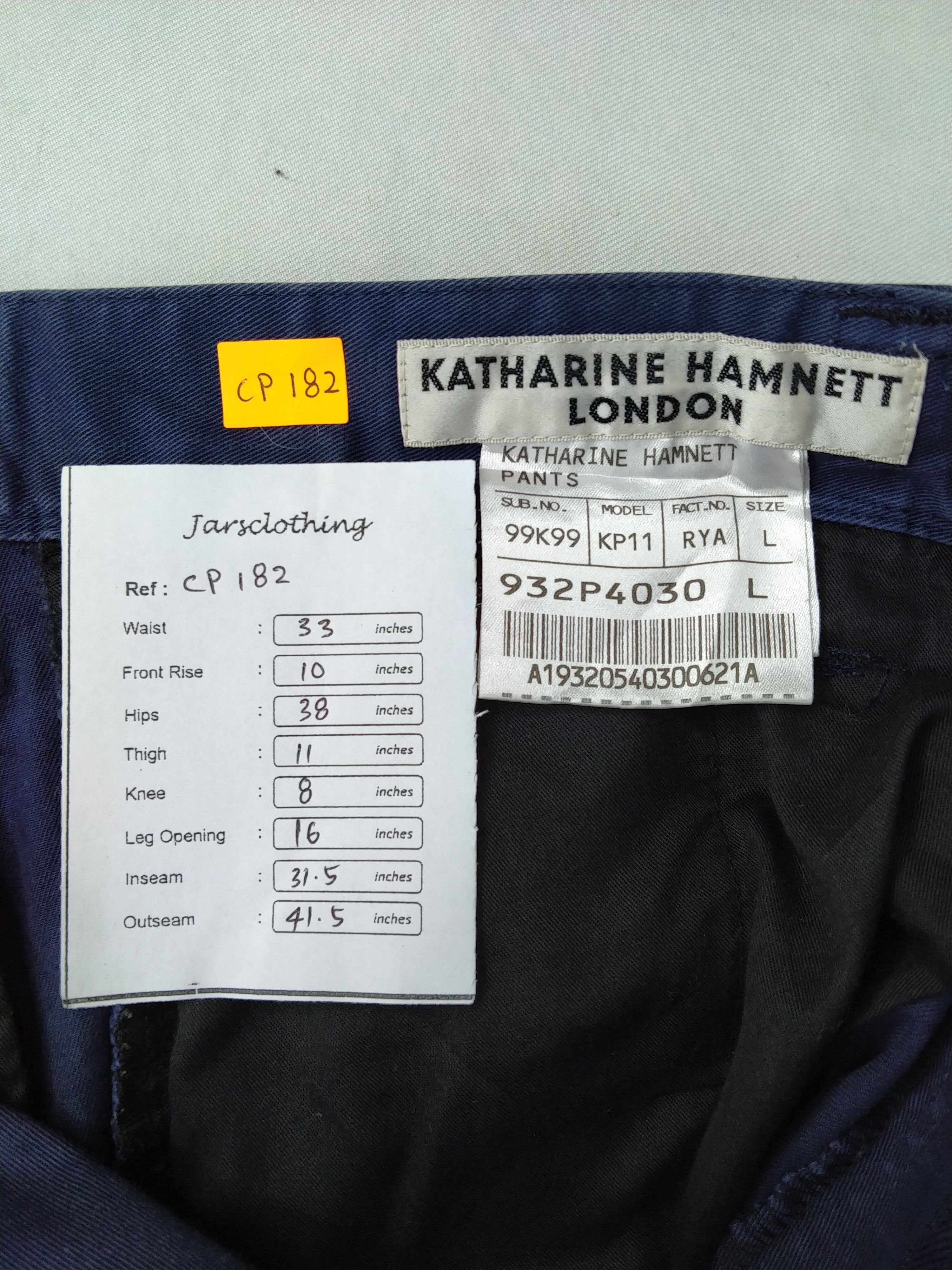 Japanese Brand Katharine Hamnett London Cargo Multi Pocket Pants -CP182 Size US 33 - 7 Thumbnail