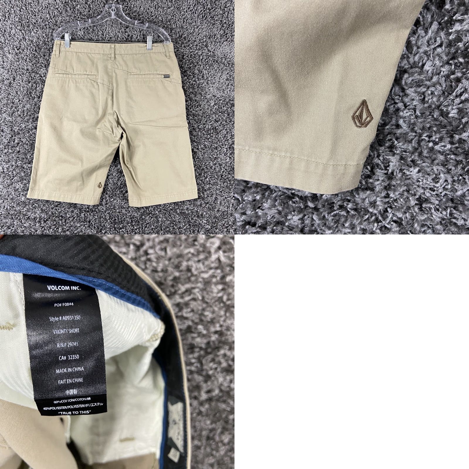 Volcom Volcom Shorts Men 34 Beige Chino Mens Size US 34 / EU 50 - 8 Thumbnail