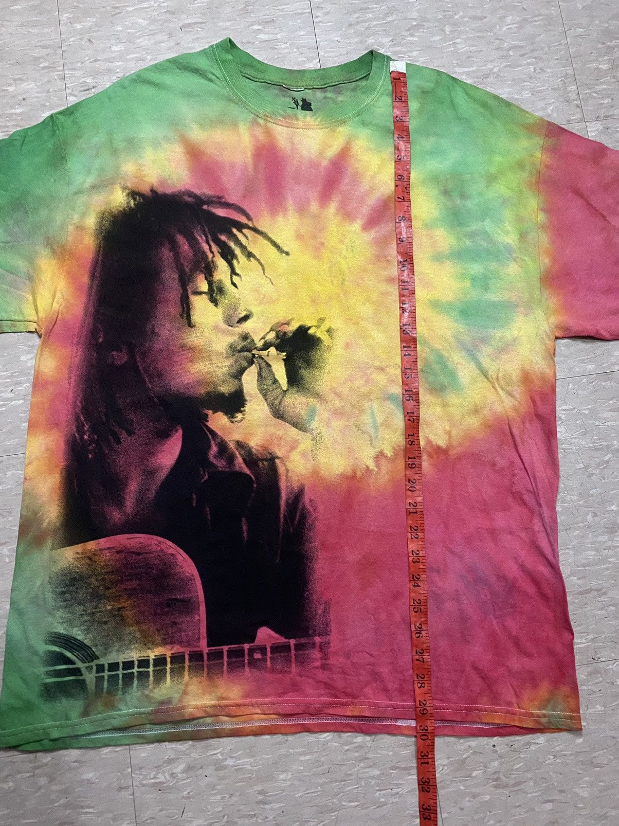Bob Marley × Vintage Bob Marley Men's Smoke Tie Dye Tie Dye T-shirt Size US XXL / EU 58 / 5 - 11 Thumbnail