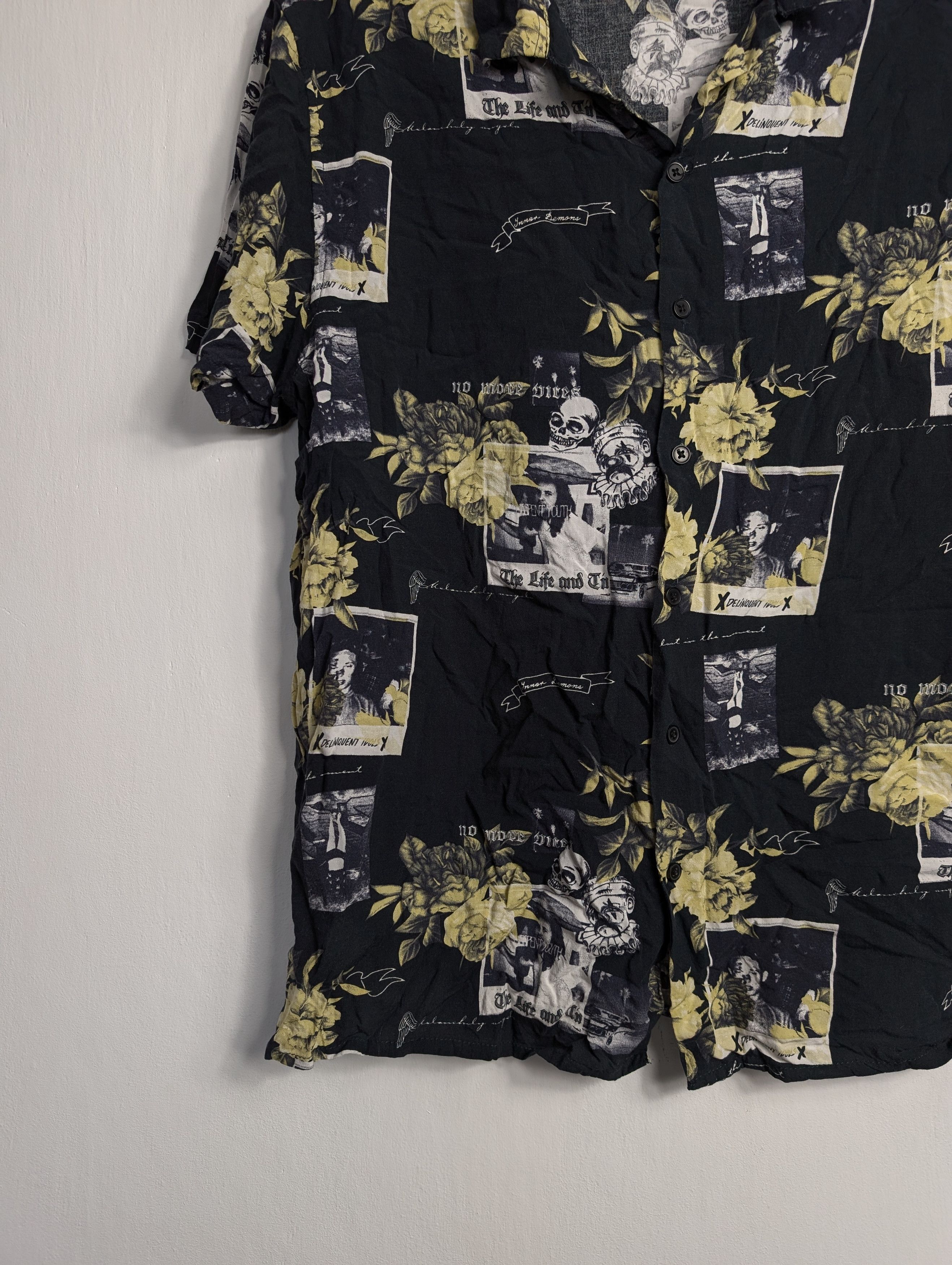 Vintage Vintage Y2K Hawaiian Shirt - Summer Floral Palm Tree Print Size US M / EU 48-50 / 2 - 3 Thumbnail