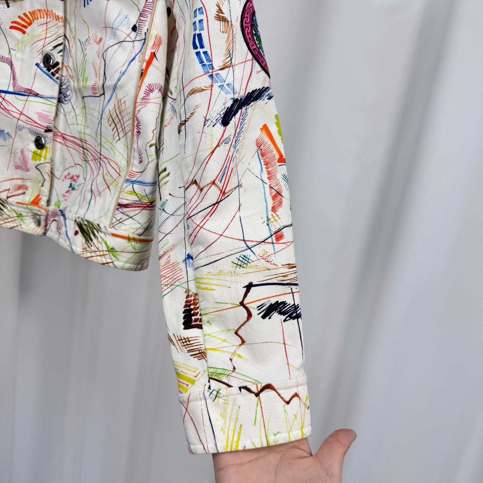 Hermes Hermes 23SS Graffiti Embroidered Denim Jkt 38 New Size S / US 4 / IT 40 - 4 Thumbnail