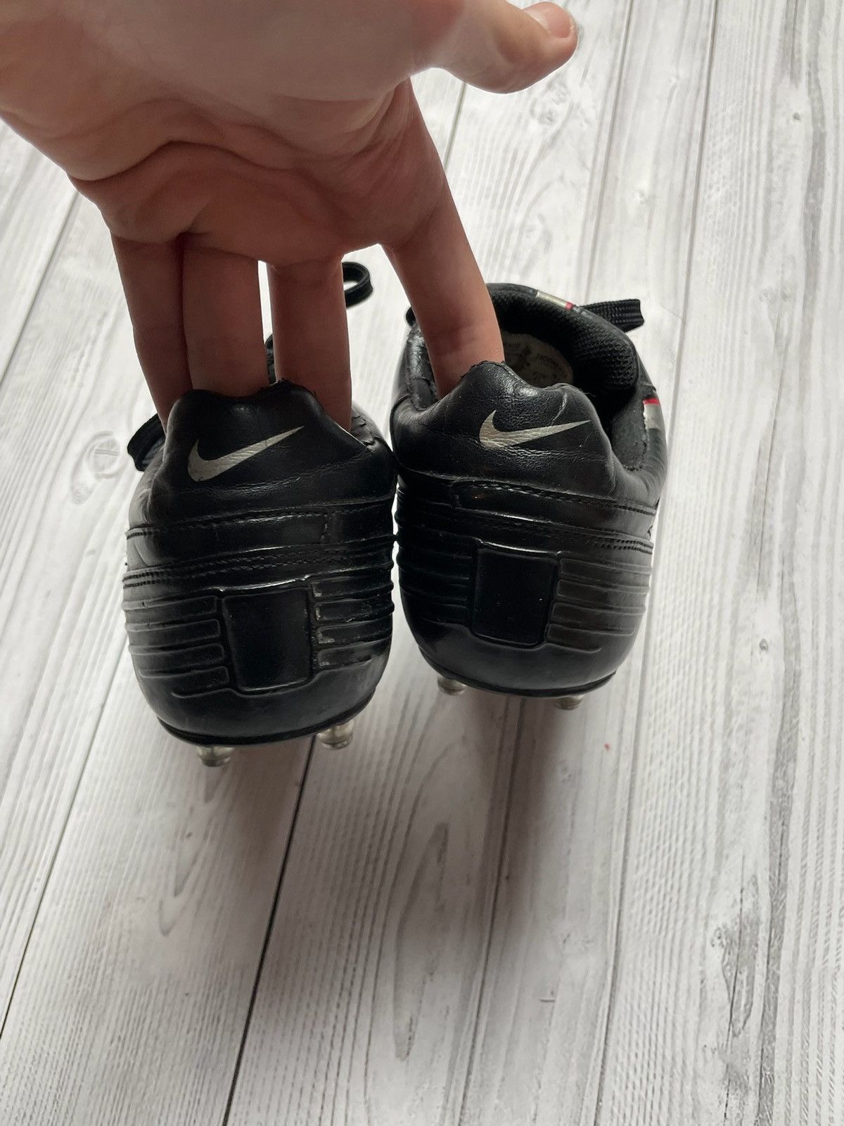 Nike × Vintage Vintage Nike total 90 soccer boots size US 8 black Size US 8 / EU 41 - 6 Thumbnail