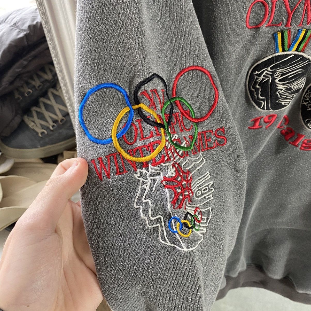 Adidas Vintage Adidas Olympic sweatshirt Size US L / EU 52-54 / 3 - 3 Thumbnail