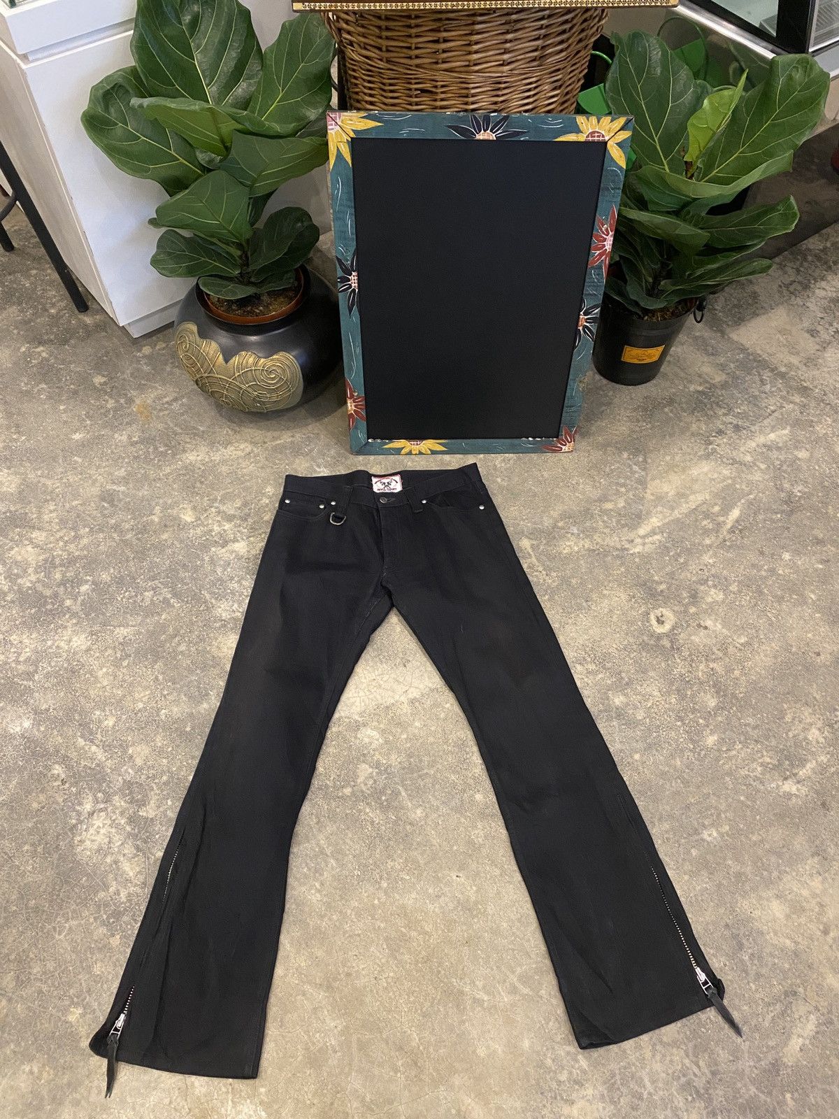 未使用級✨　ZERO by TORNADE MART flare M BLACK Tornado Mart Flared Jeans Black | Grailed