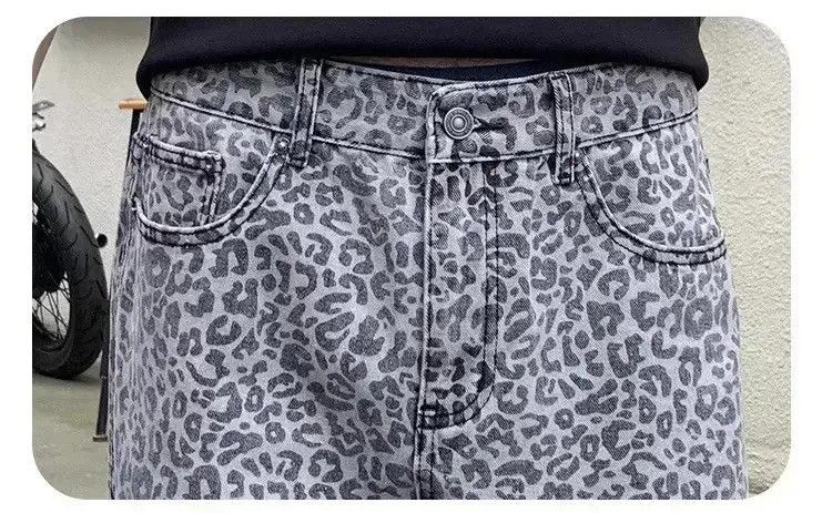 Japanese Brand Streetwear Leopard Print Loose Casual Jeans Pants Size US 32 / EU 48 - 6 Thumbnail