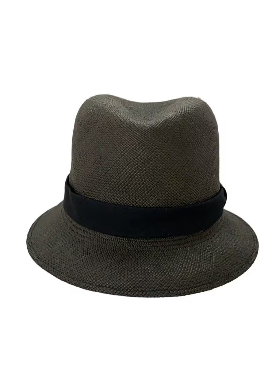 Yohji Yamamoto YOHJI YAMAMOTO Natural Grass/Black/Solid/Hat Size ONE SIZE - 1 Thumbnail