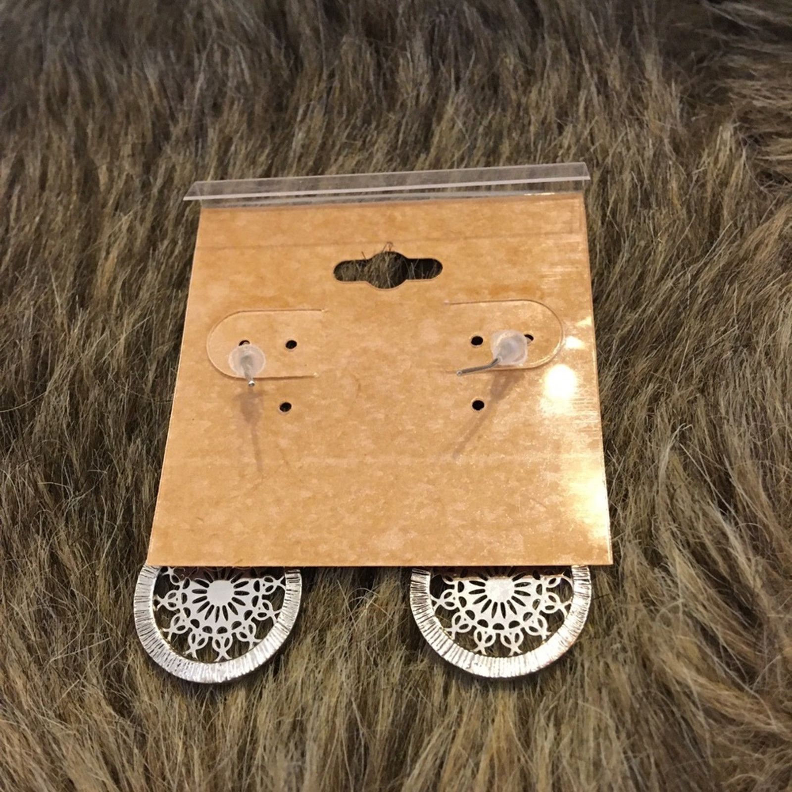 Vintage Vintage repurpose rhinestone medallion earrings Size ONE SIZE - 4 Thumbnail