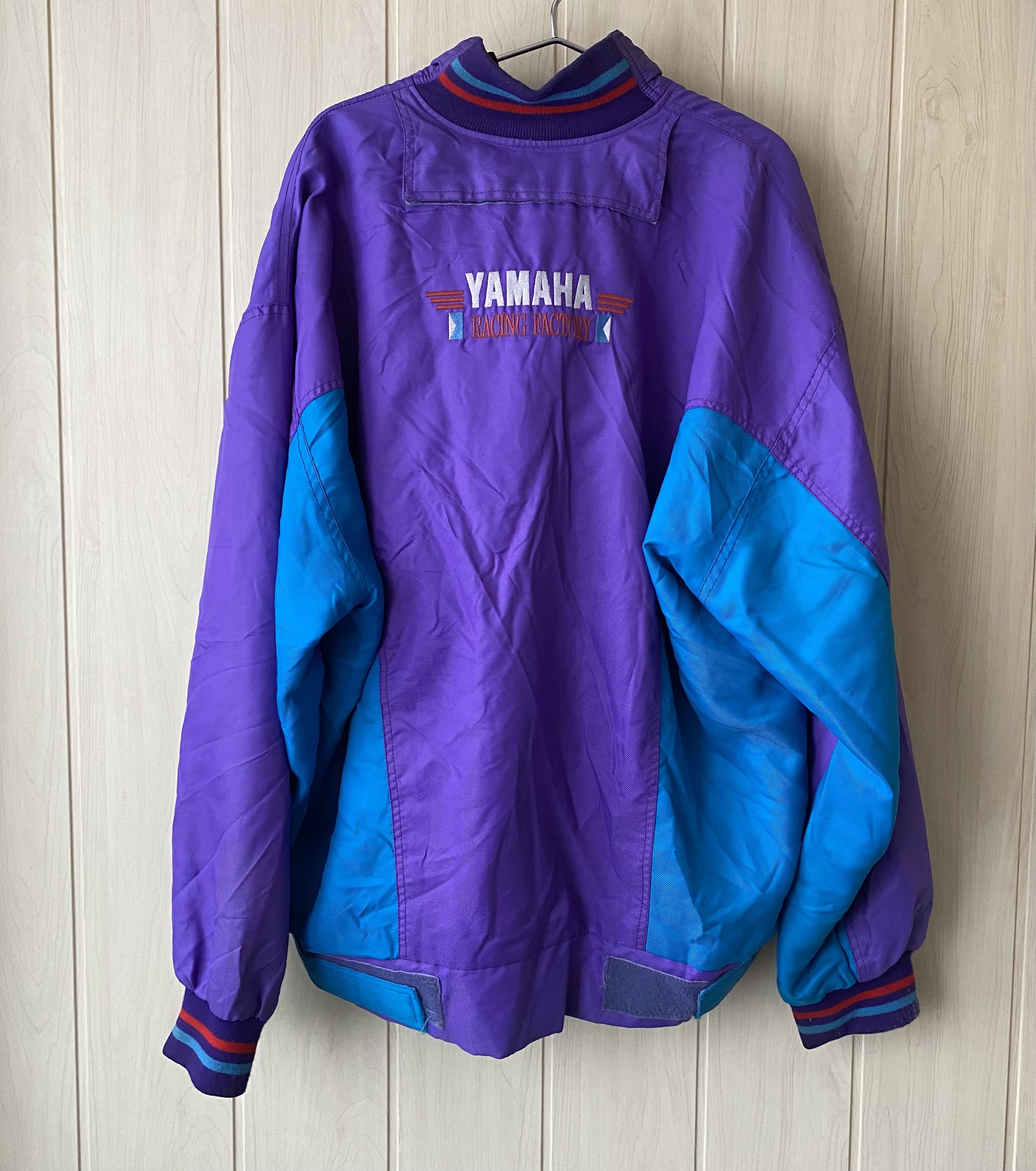 image of Vintage 80’S Yamaha Racing Factory Jacket in Violet, Men's (Size 2XL)