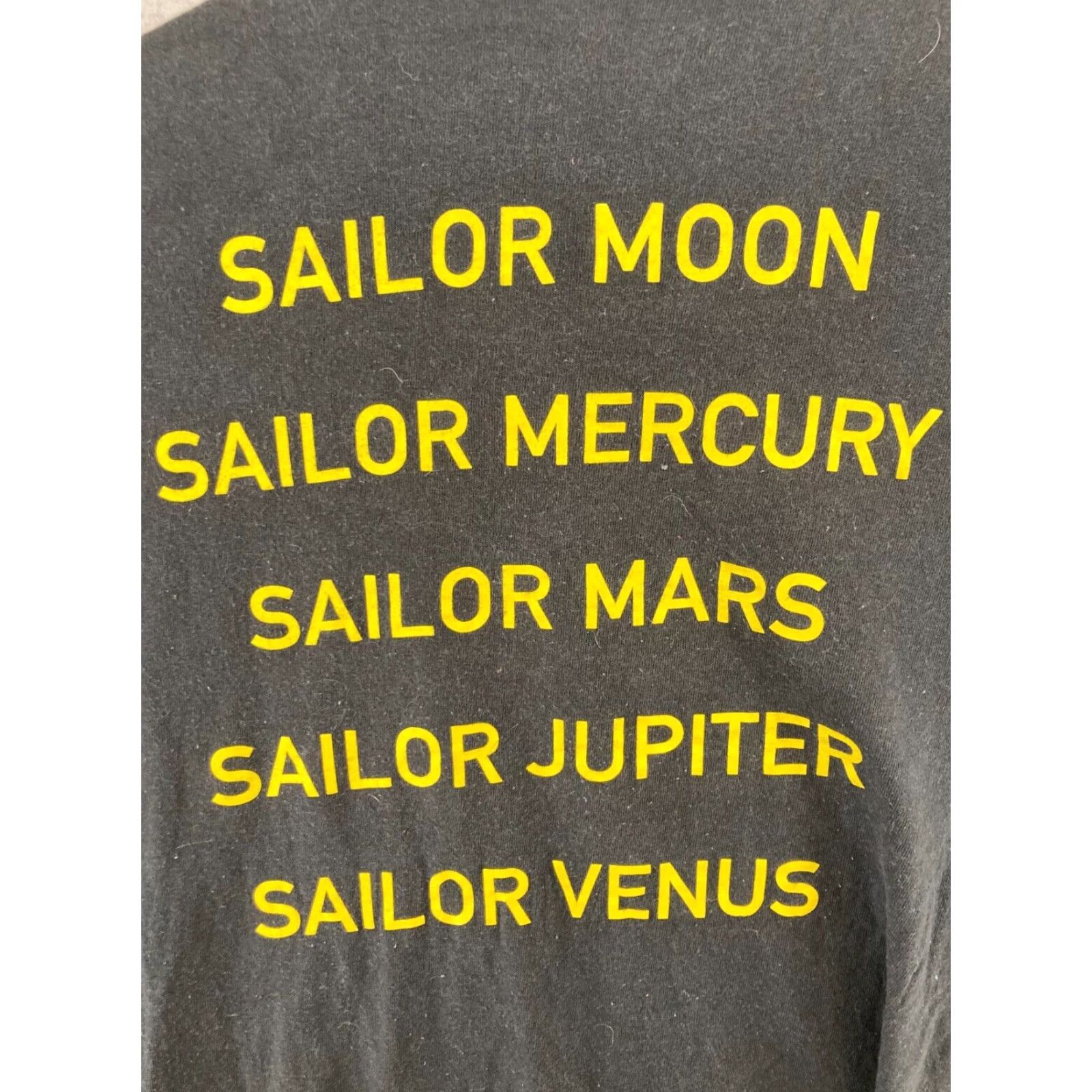 Venus Sailor Moon Women's T-Shirt Large Black Anime Cartoon Graphic Print Crew Neck Casual Cotton Summer 90s Mens Size L / US 10 / IT 46 - 7 Thumbnail