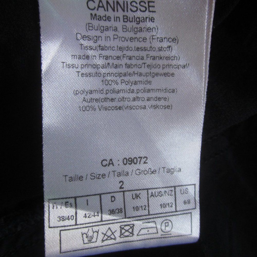 Other Cannisse Paris Womens Black Top Size 2 (US 6 / 8) Size M / US 6-8 / IT 42-44 - 10 Thumbnail